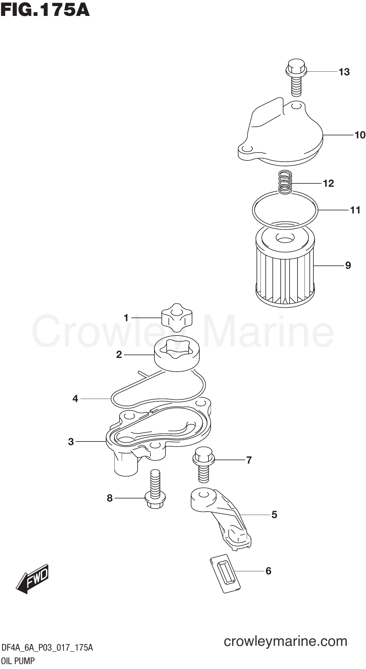 Suzuki Marine DF4A 710001~ - OIL PUMP
