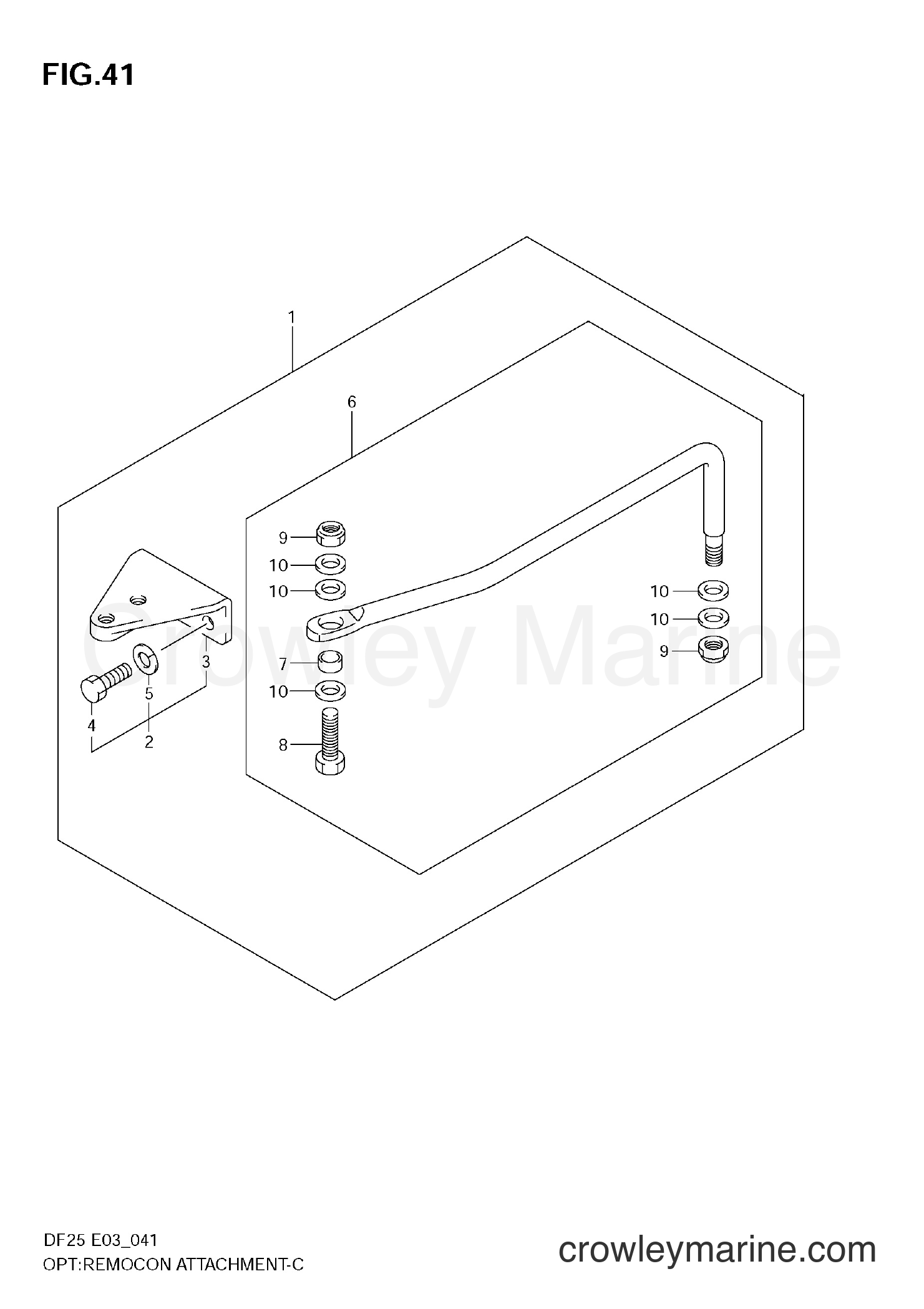 Suzuki Marine DF25 - OPT:REMOCON ATTACHMENT
