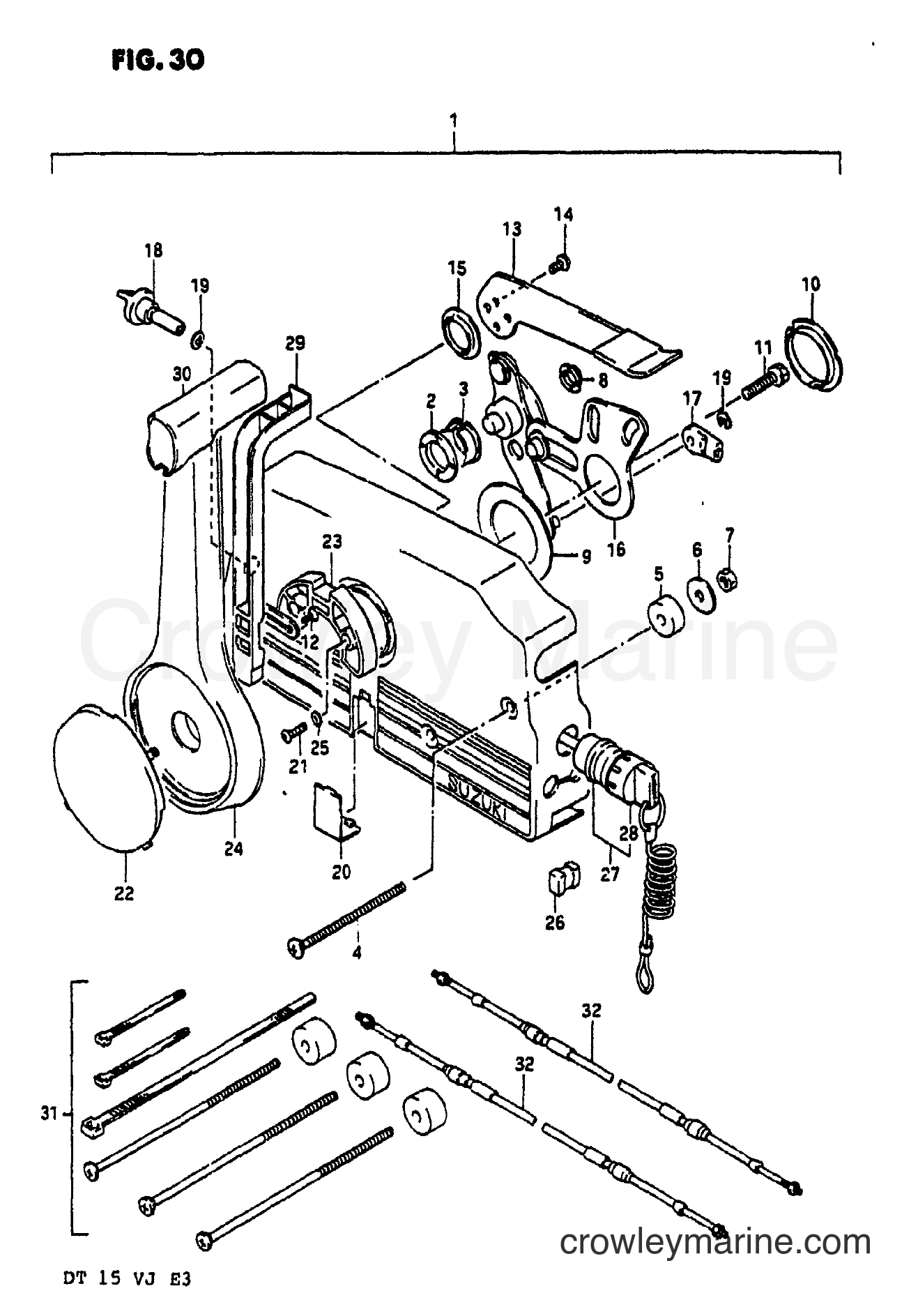 Suzuki Marine DT15 - OPTIONAL : REMOTE CONTROL (1)