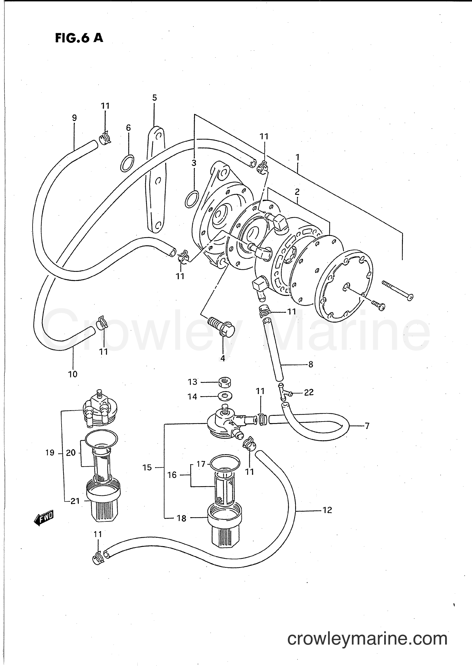 Suzuki Marine PU140 - FUEL PUMP (MODEL:95,96)