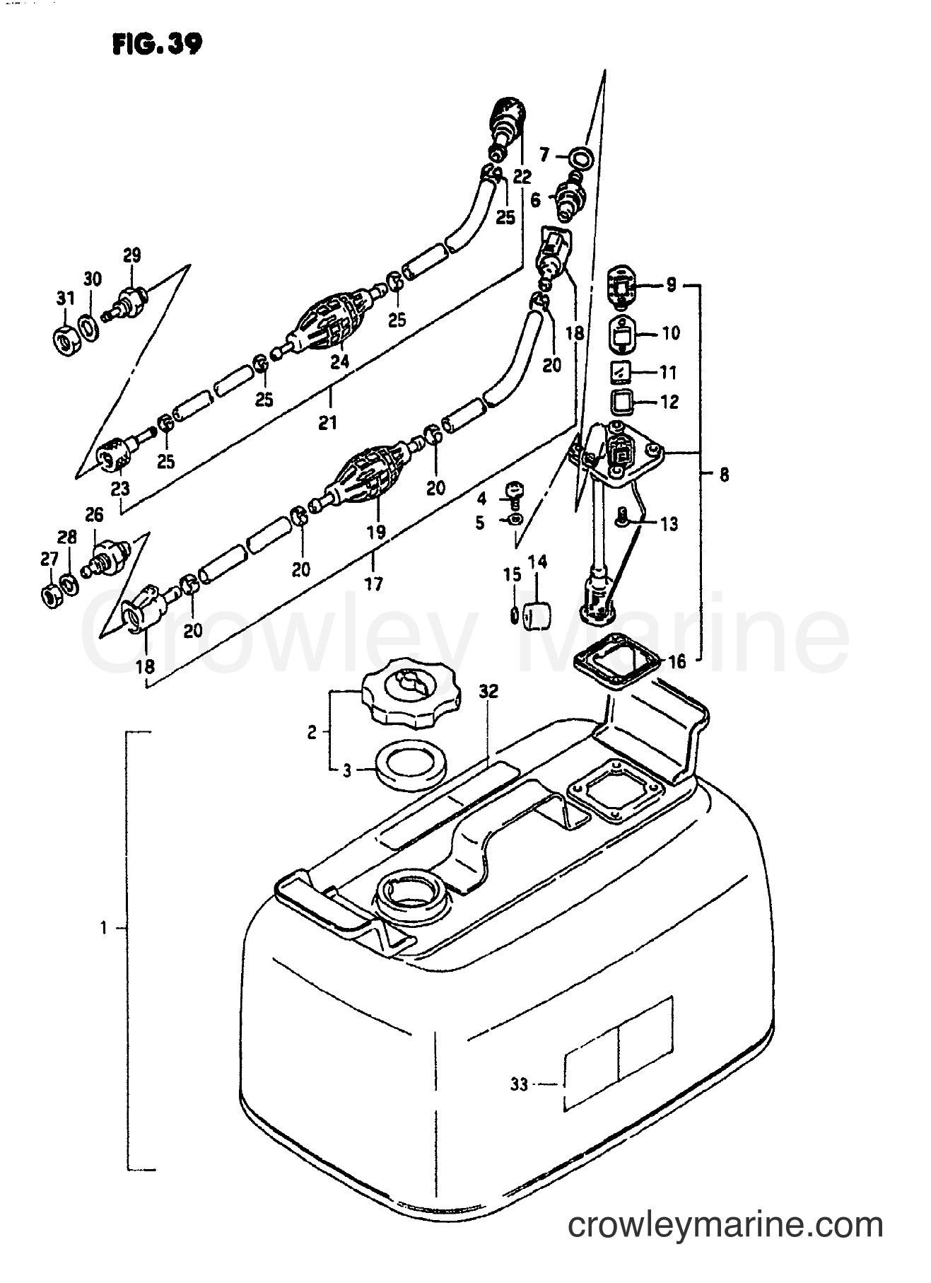Suzuki Marine DT65 - FUEL TANK