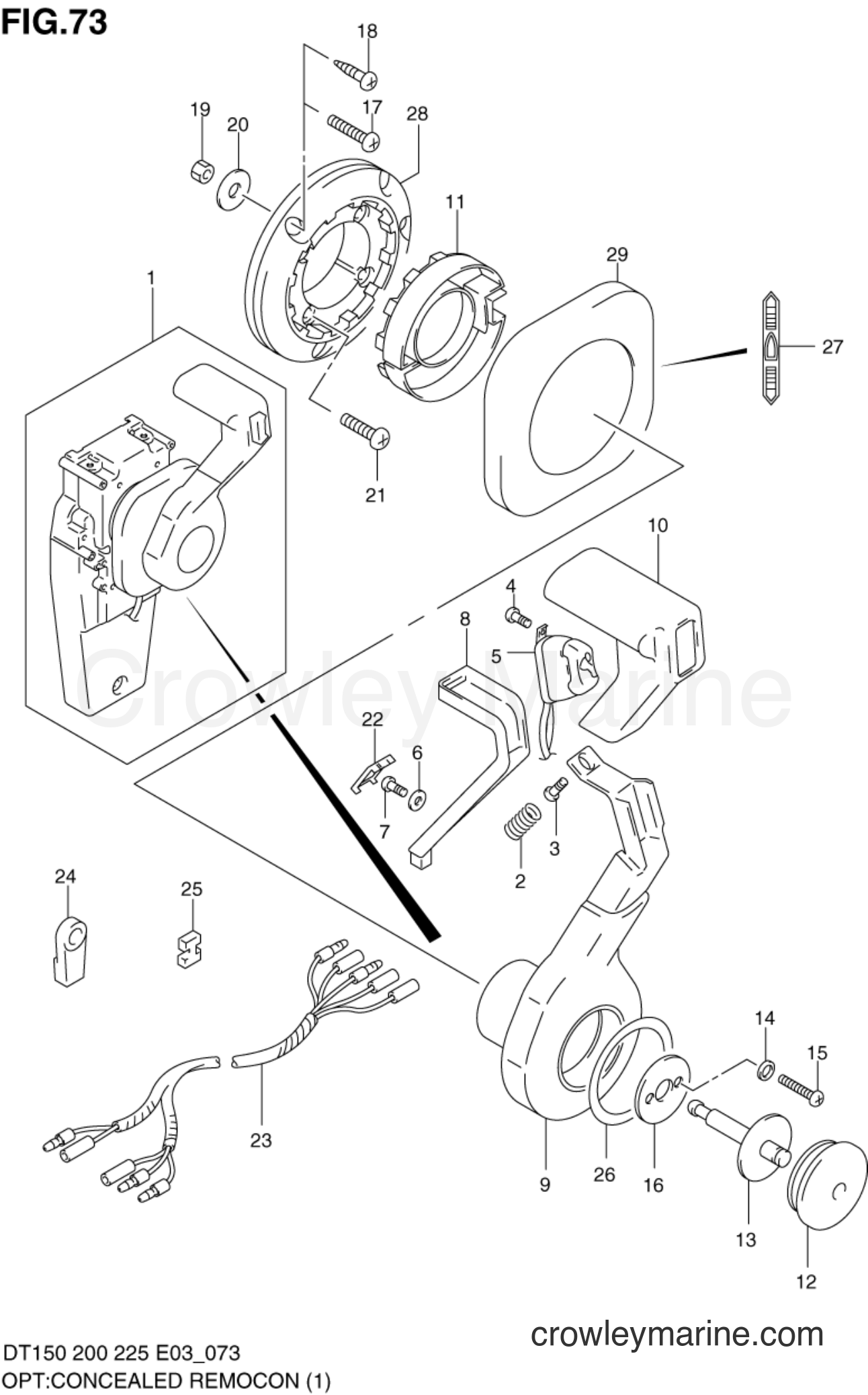 Suzuki Marine DT150 - OPT:CONCEALED REMOCON (1)