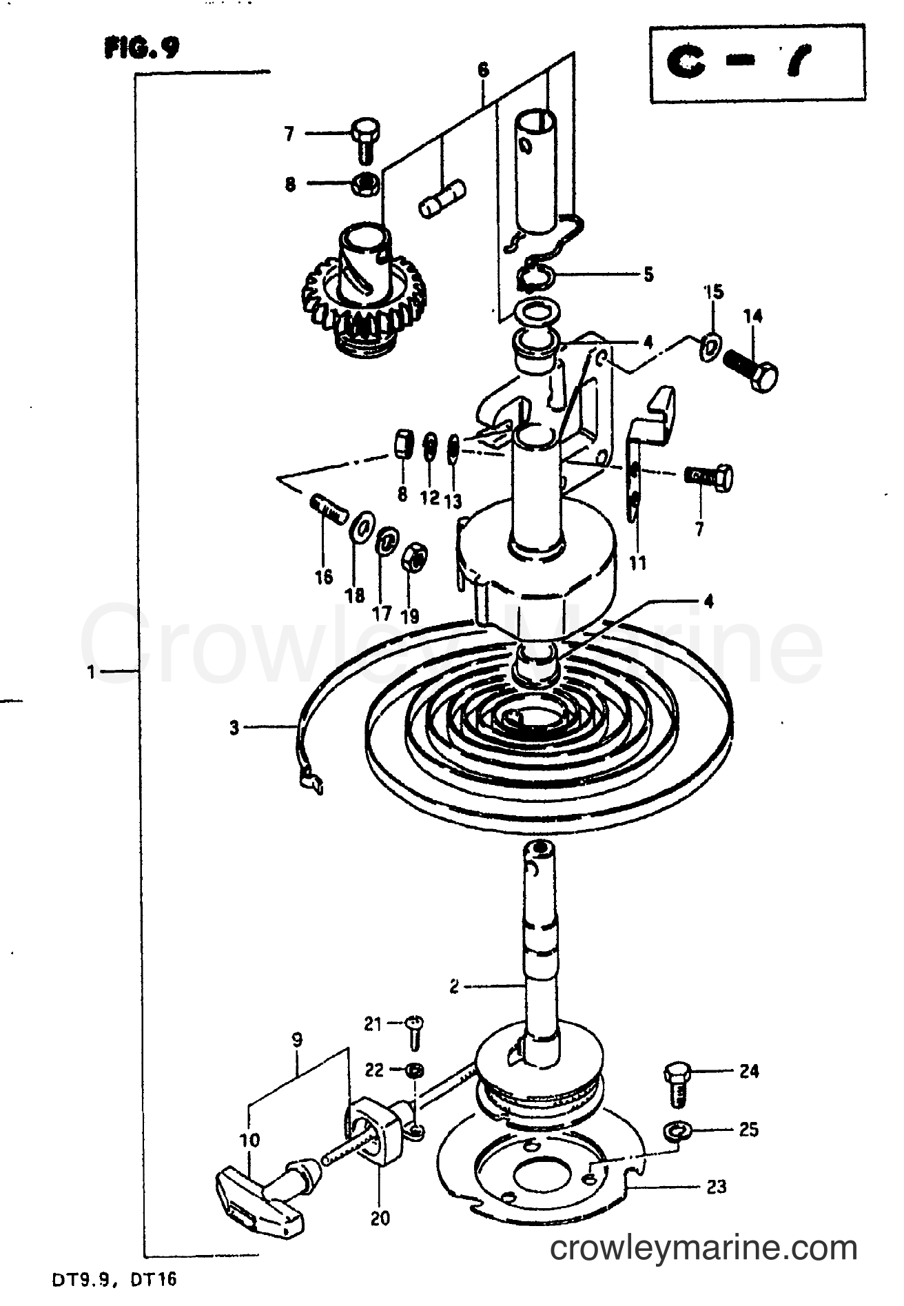 Suzuki Marine DT9.9P - STARTER 1
