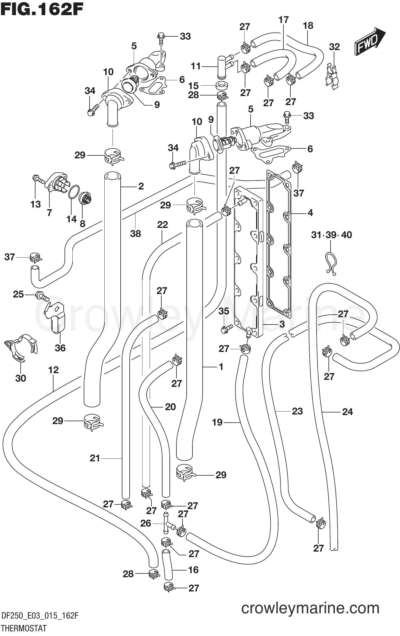 Suzuki Marine DF225 51001~ - THERMOSTAT (DF250Z E03)