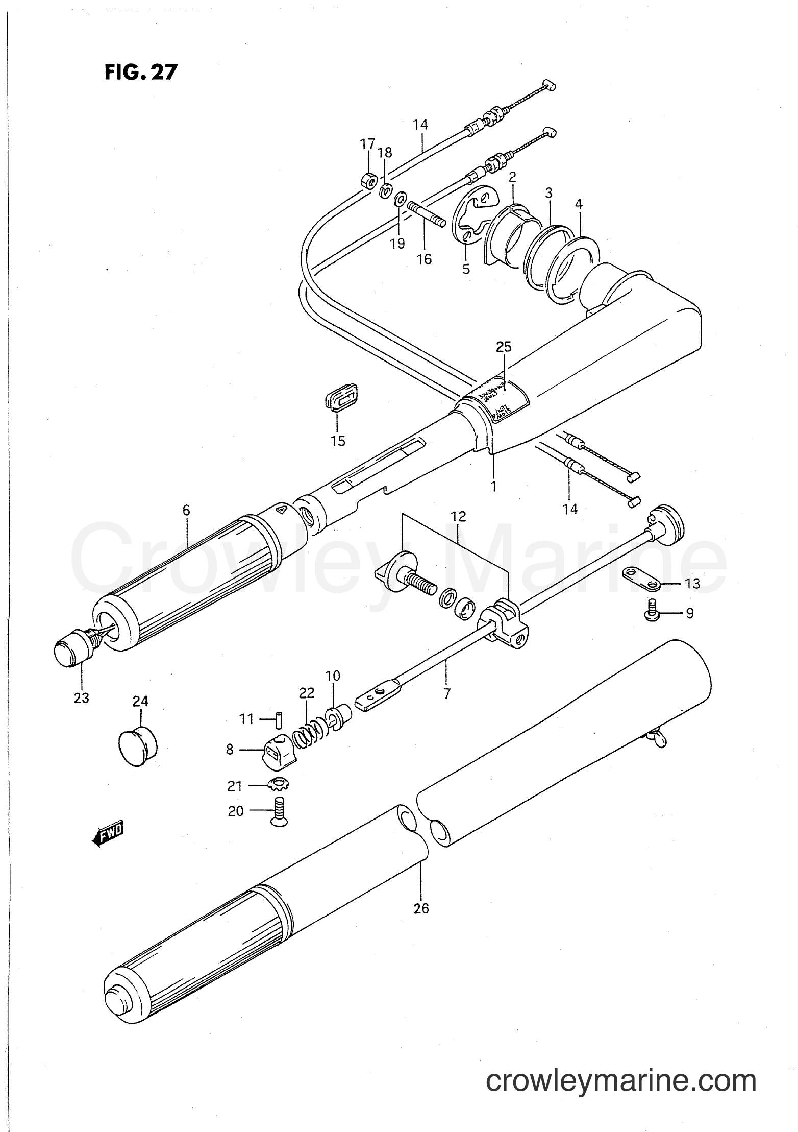 Suzuki Marine DT15C - HANDLE