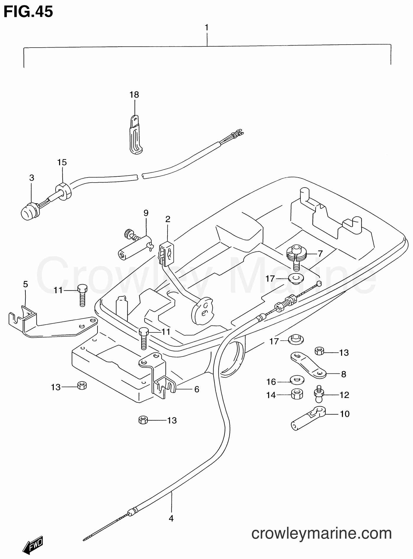 Suzuki Marine DT4 - OPTIONAL : REMOTE CONTROL PARTS
