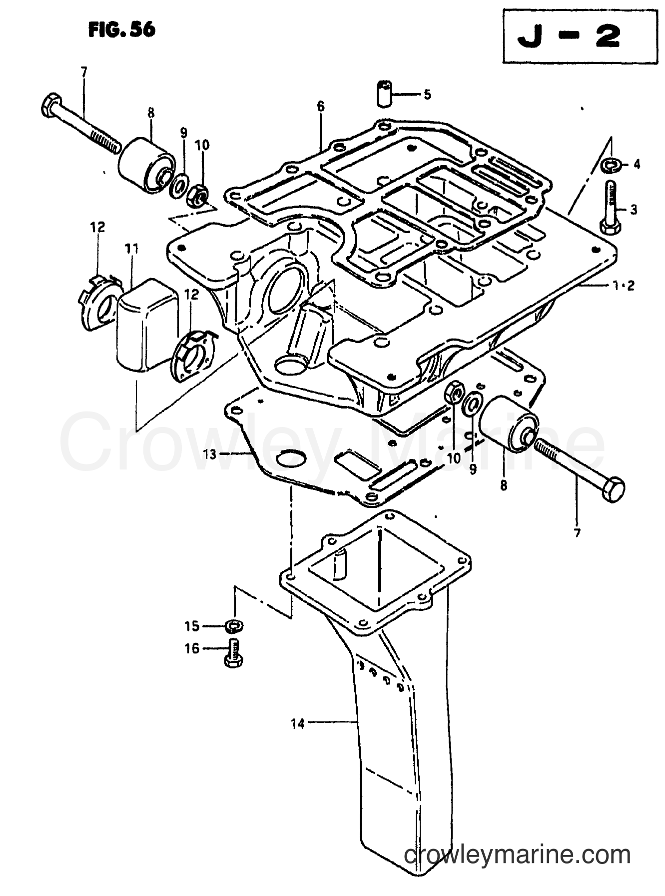 Suzuki Marine DT85 - ENGINE HOLDER