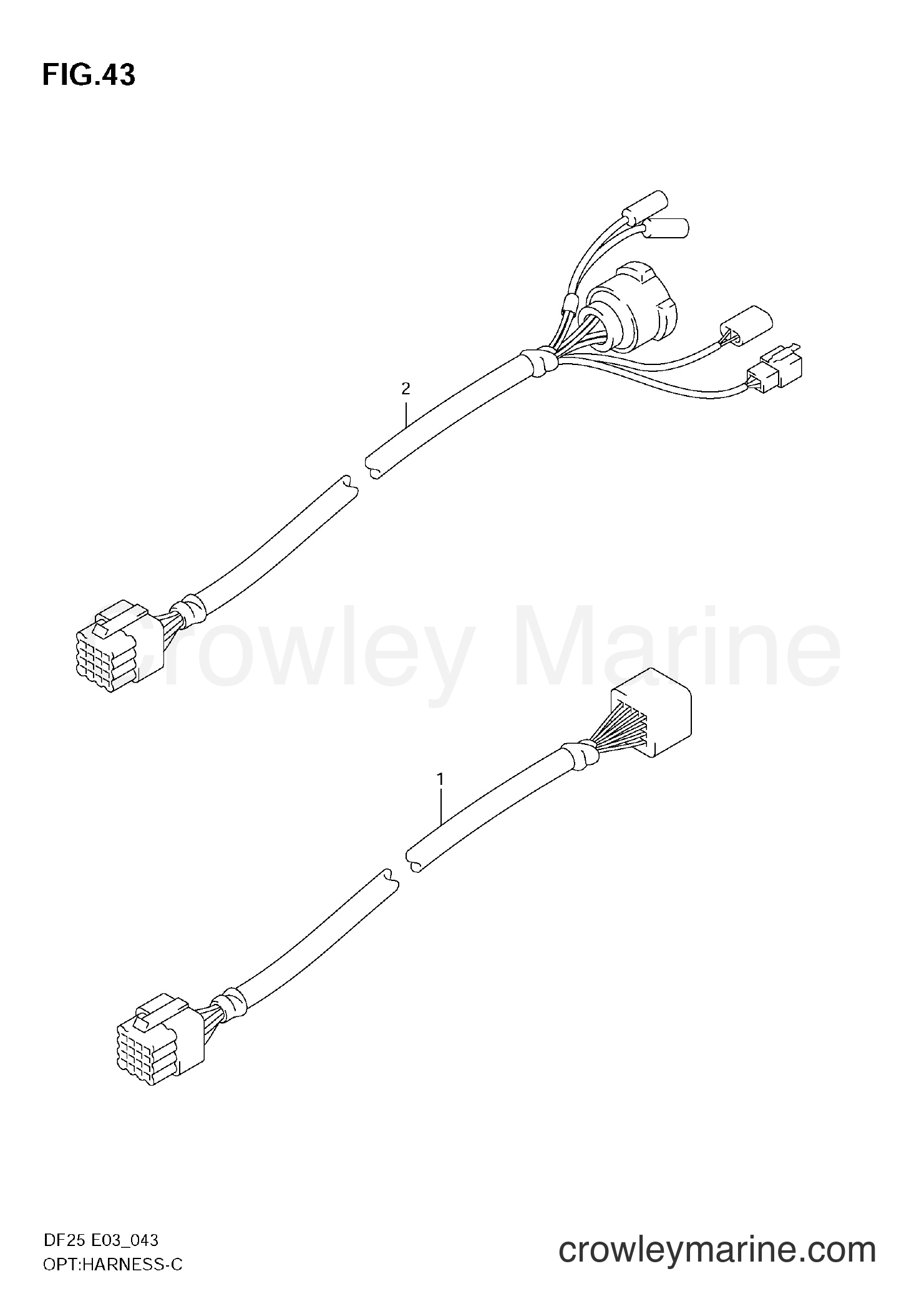 Suzuki Marine DF25 - OPT:HARNESS