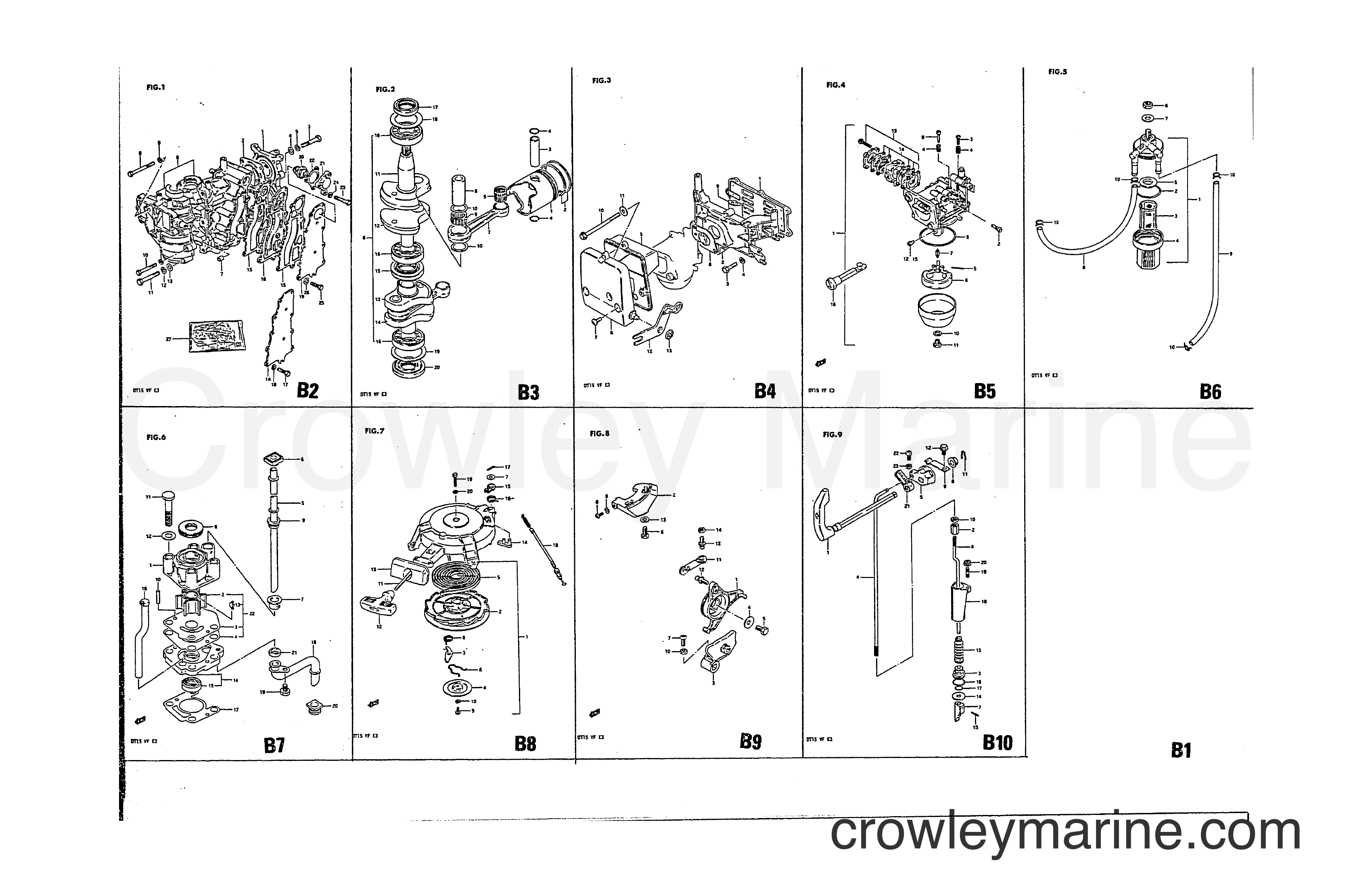 Suzuki Marine DT15 - VISUAL INDEX