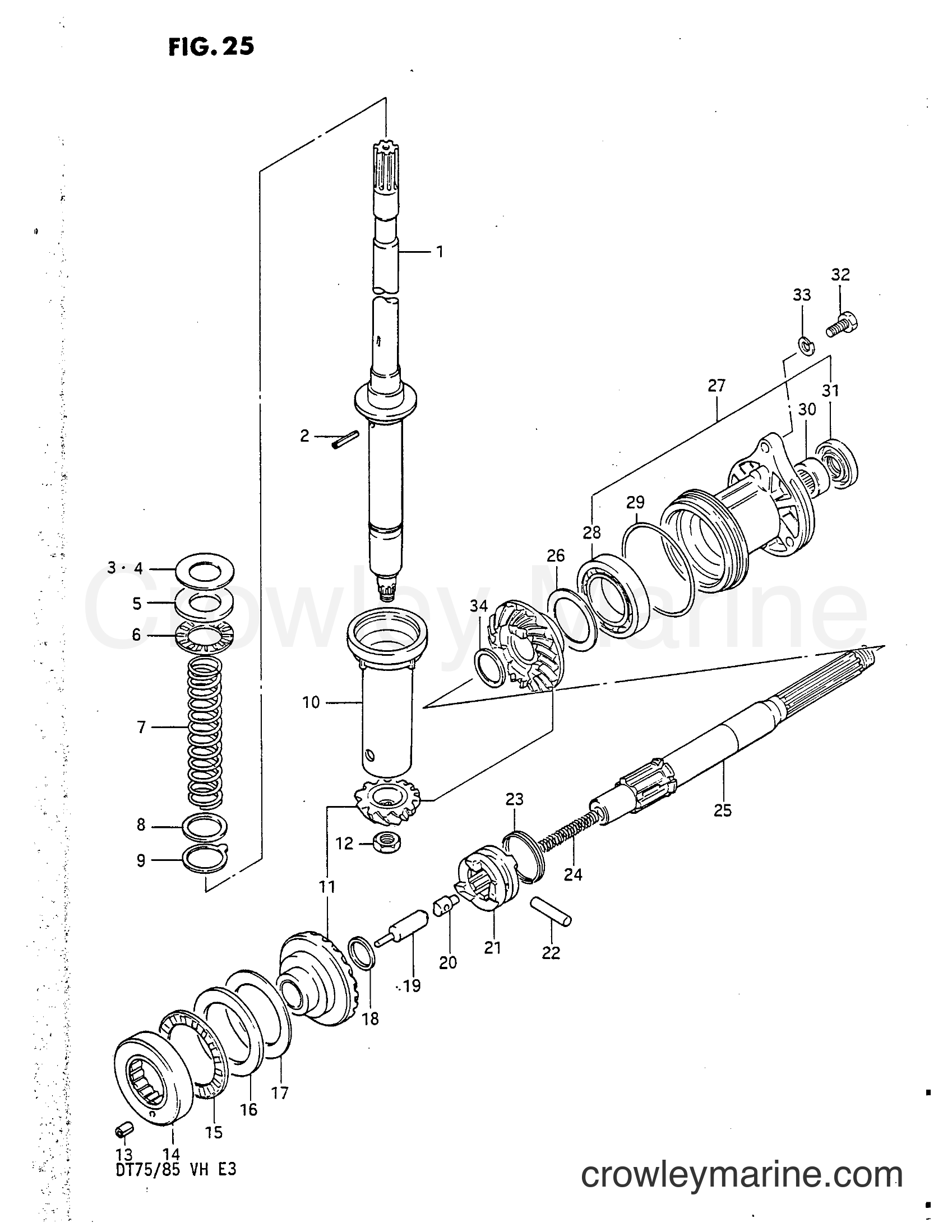 Suzuki Marine DT75 - TRANSMISSION