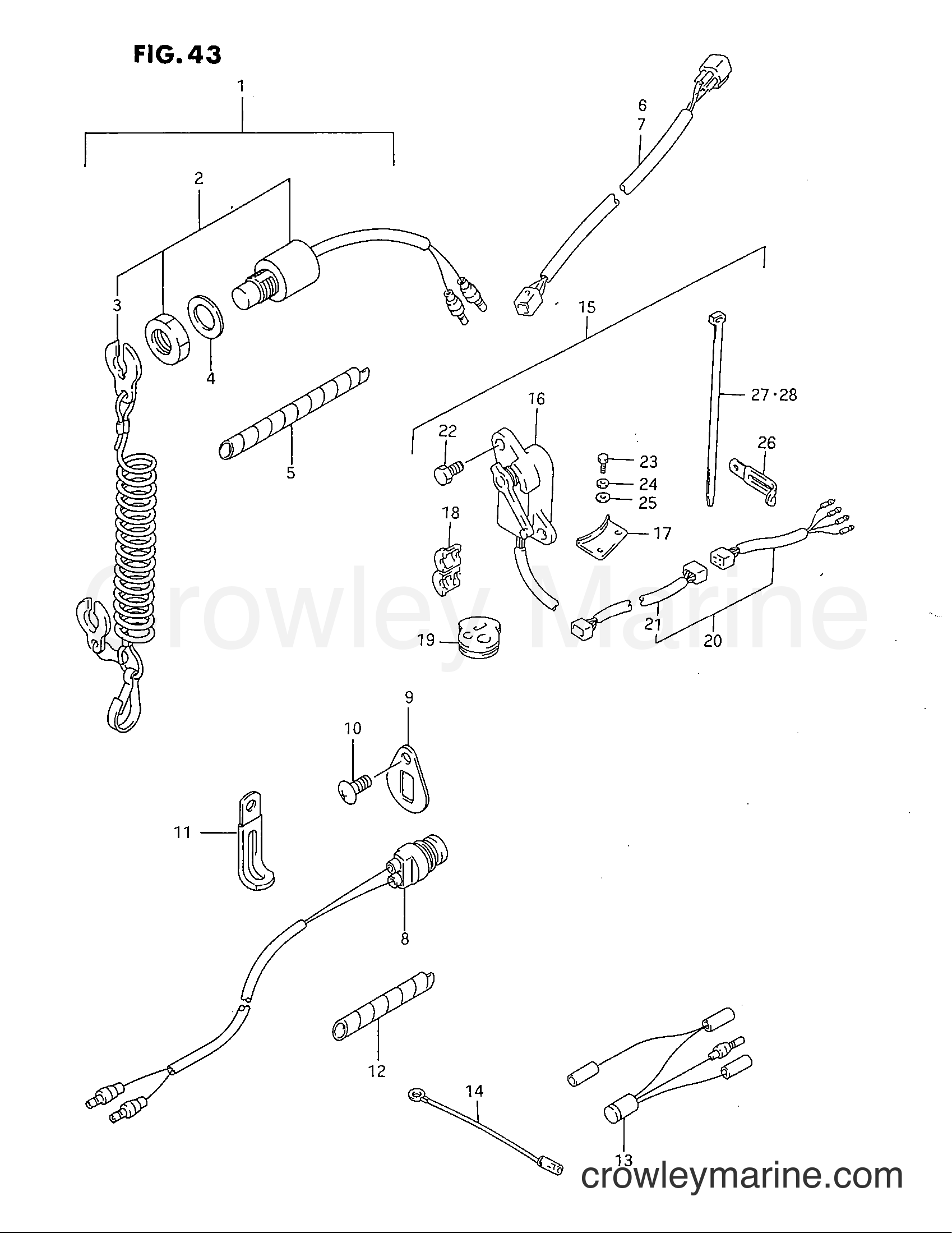 Suzuki Marine DT40C - ELECTRICAL (ELECTRIC STARTER)