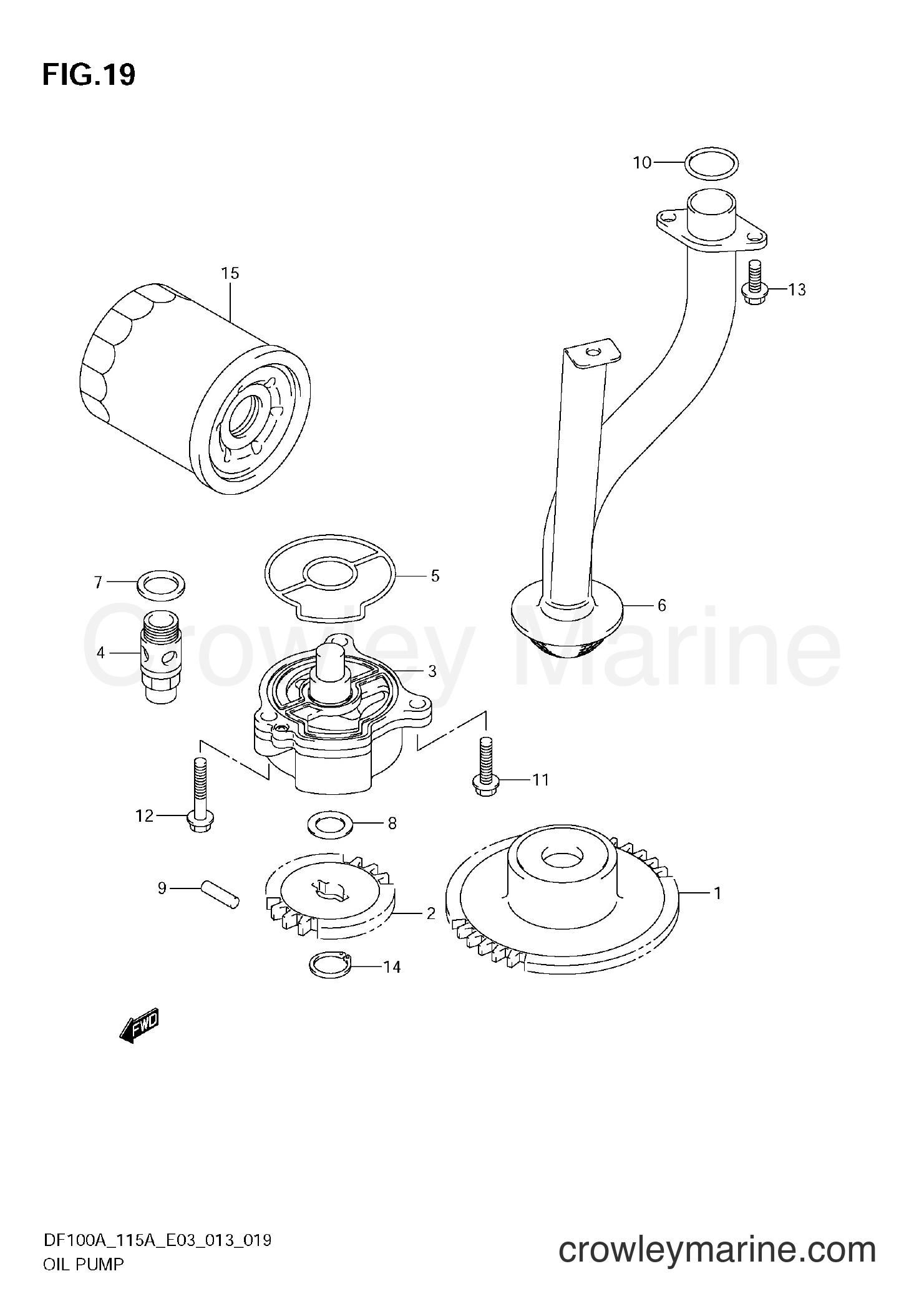 Suzuki Marine DF100A 310001~ - OIL PUMP