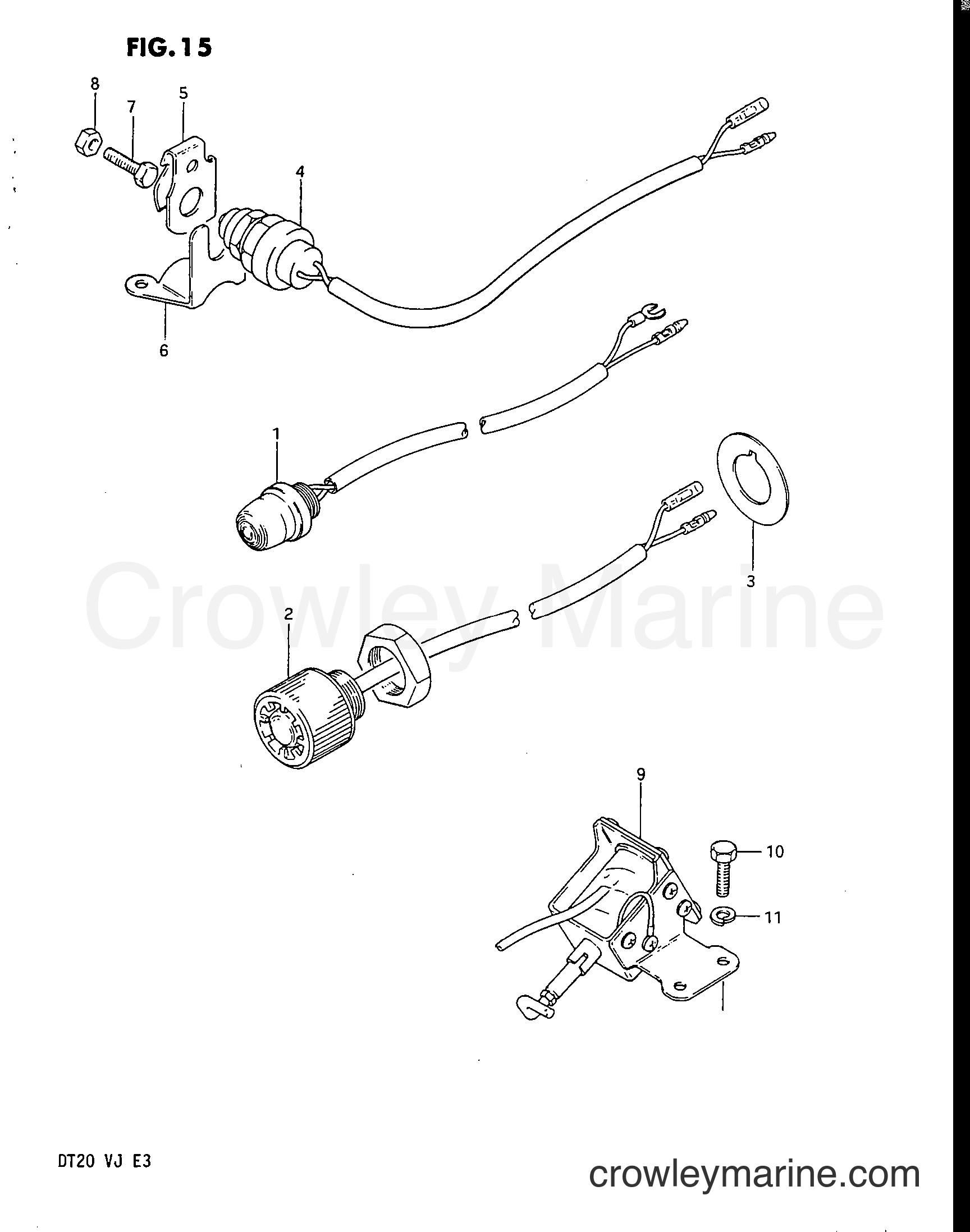 Suzuki Marine DT20 - ELECTRICAL (ELECTRIC STARTER)