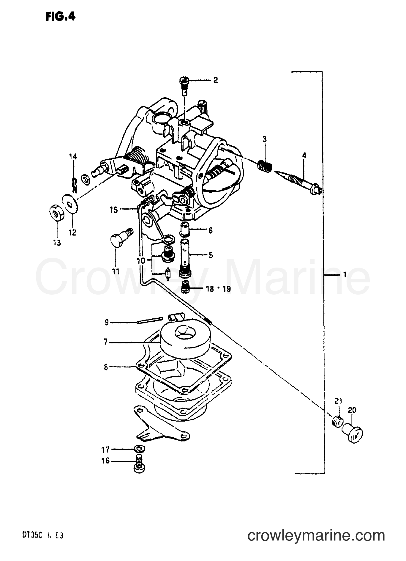 Suzuki Marine DT35 - CARBURETOR