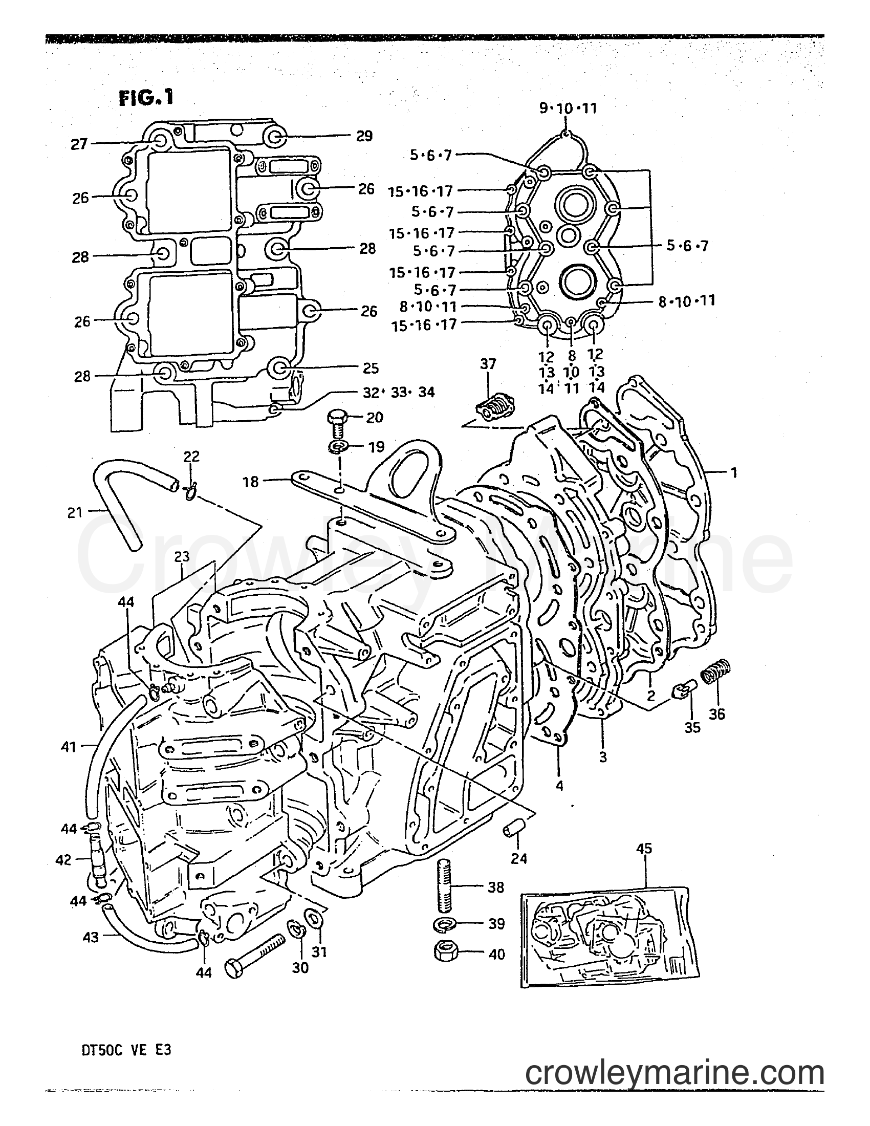 Suzuki Marine DT50 - CYLINDER