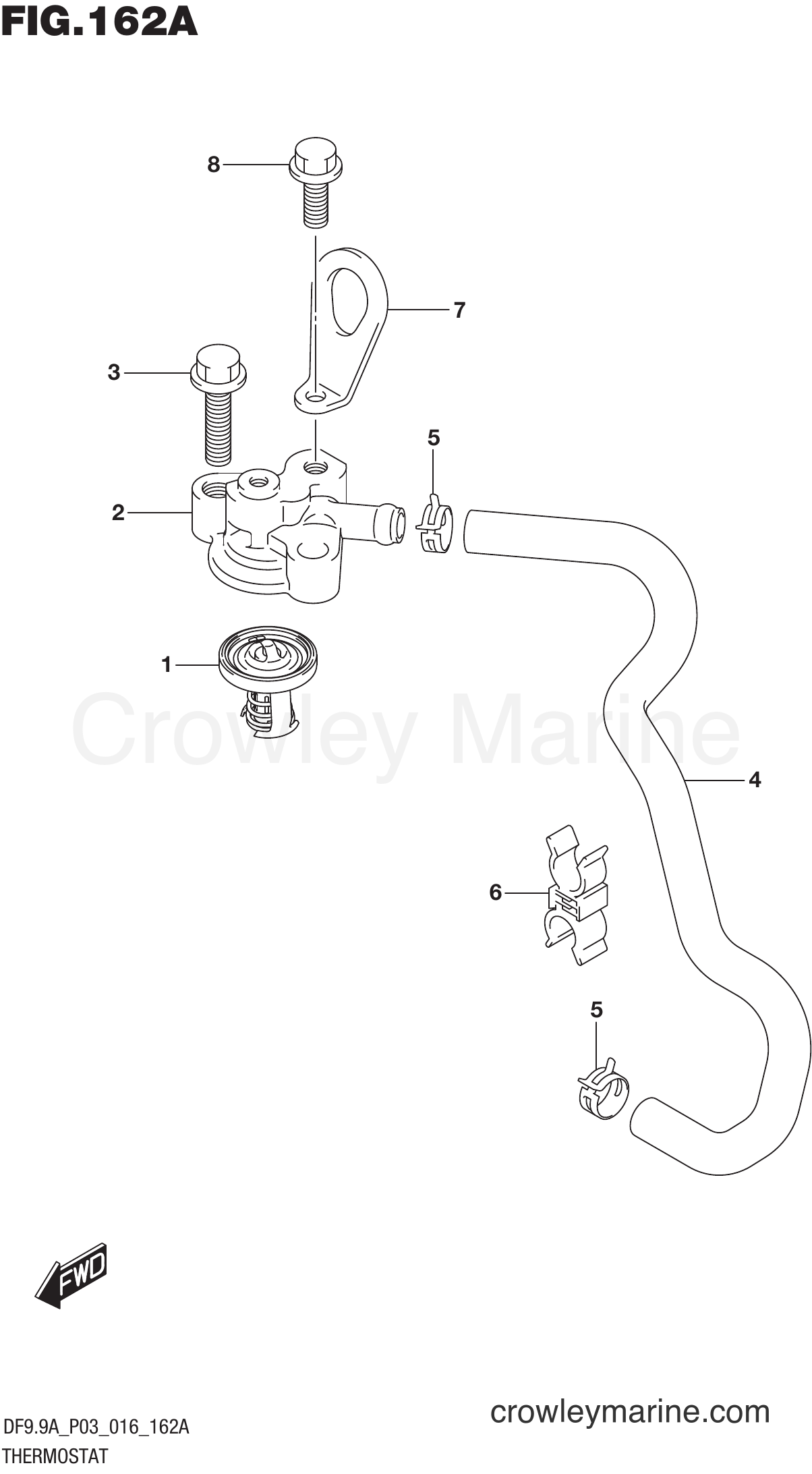 Suzuki Marine DF9.9AR 610001~ - THERMOSTAT