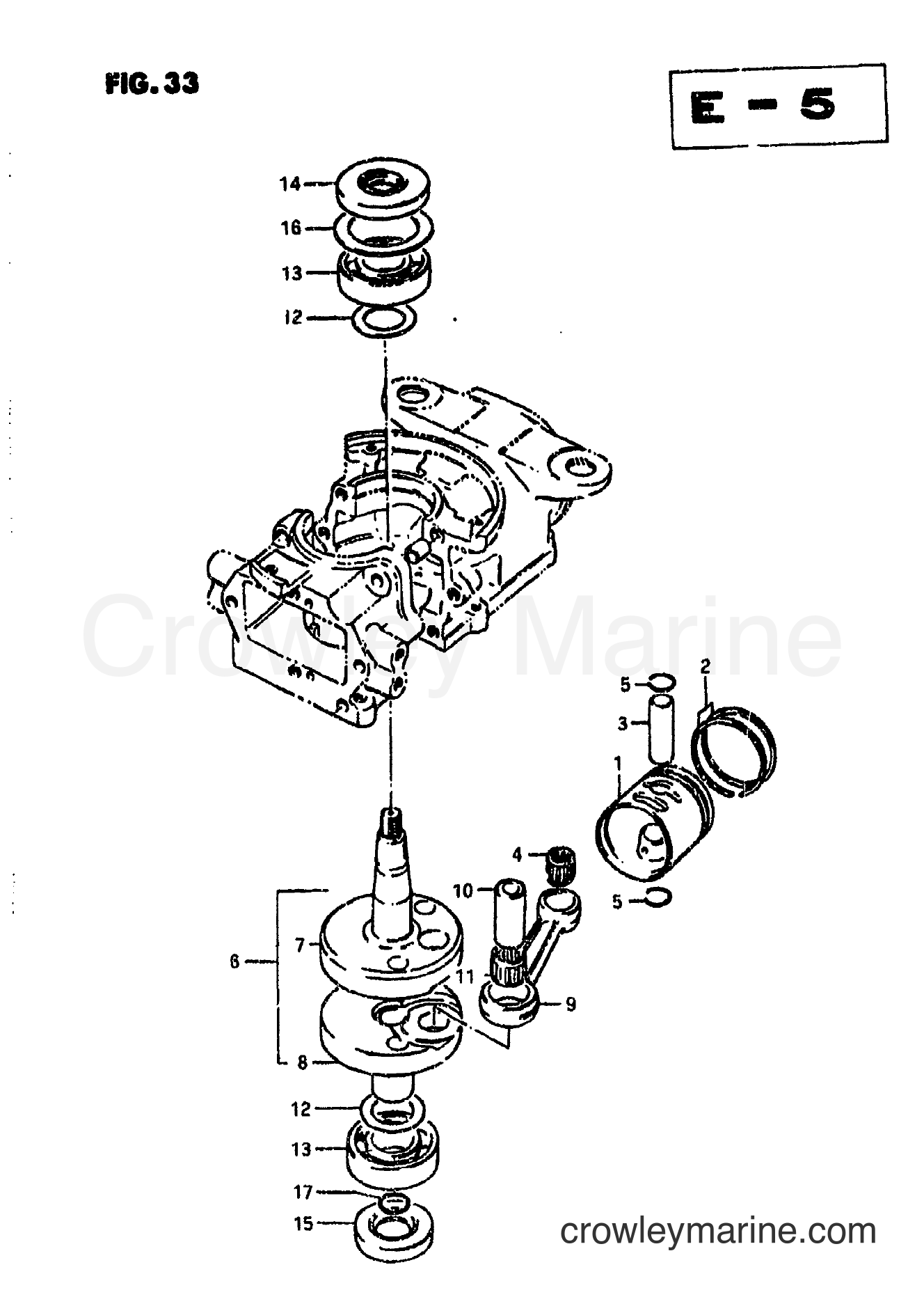 Suzuki Marine DT4.5 - CRANKSHAFT