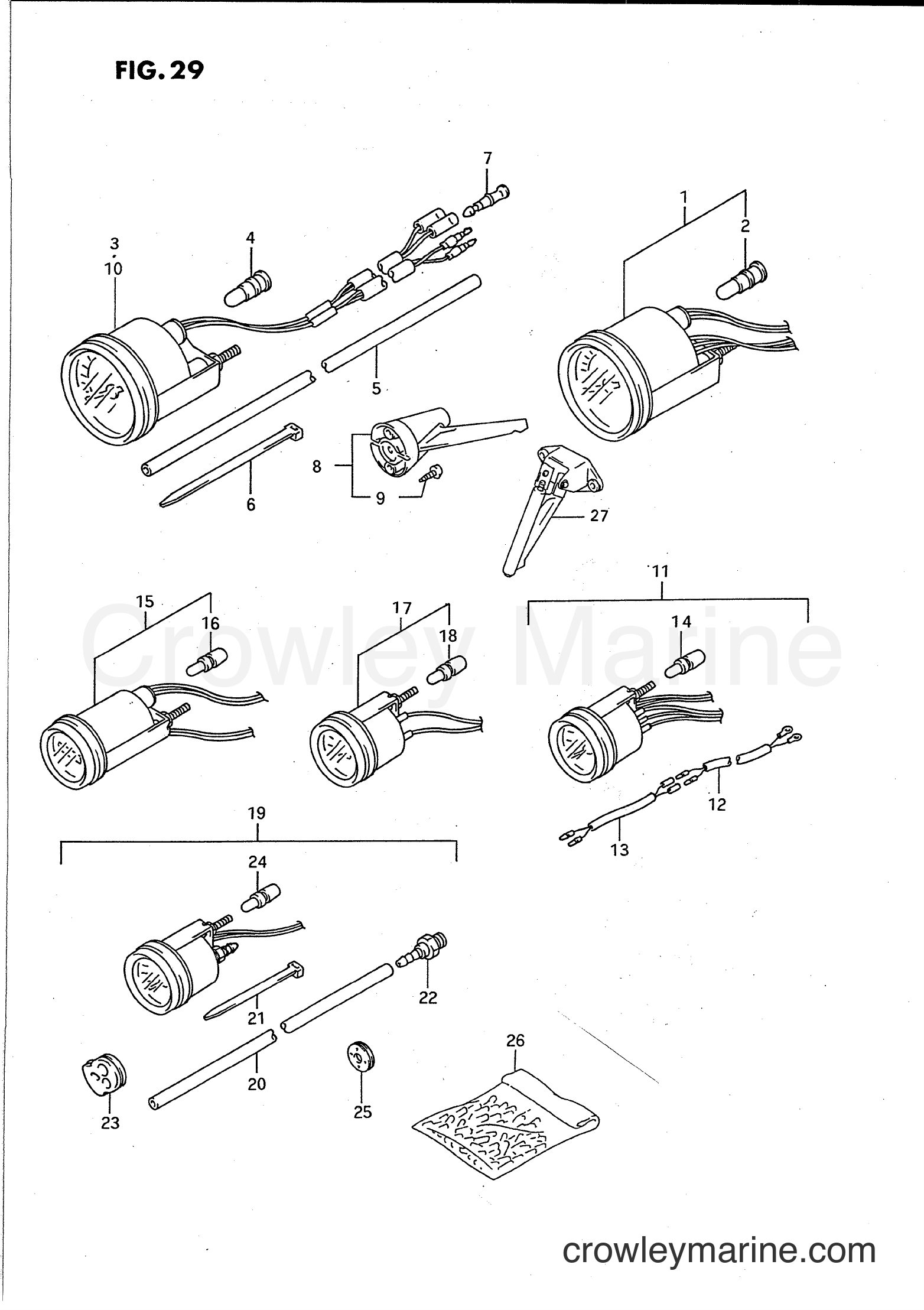 Suzuki Marine PU140 - OPT : METER