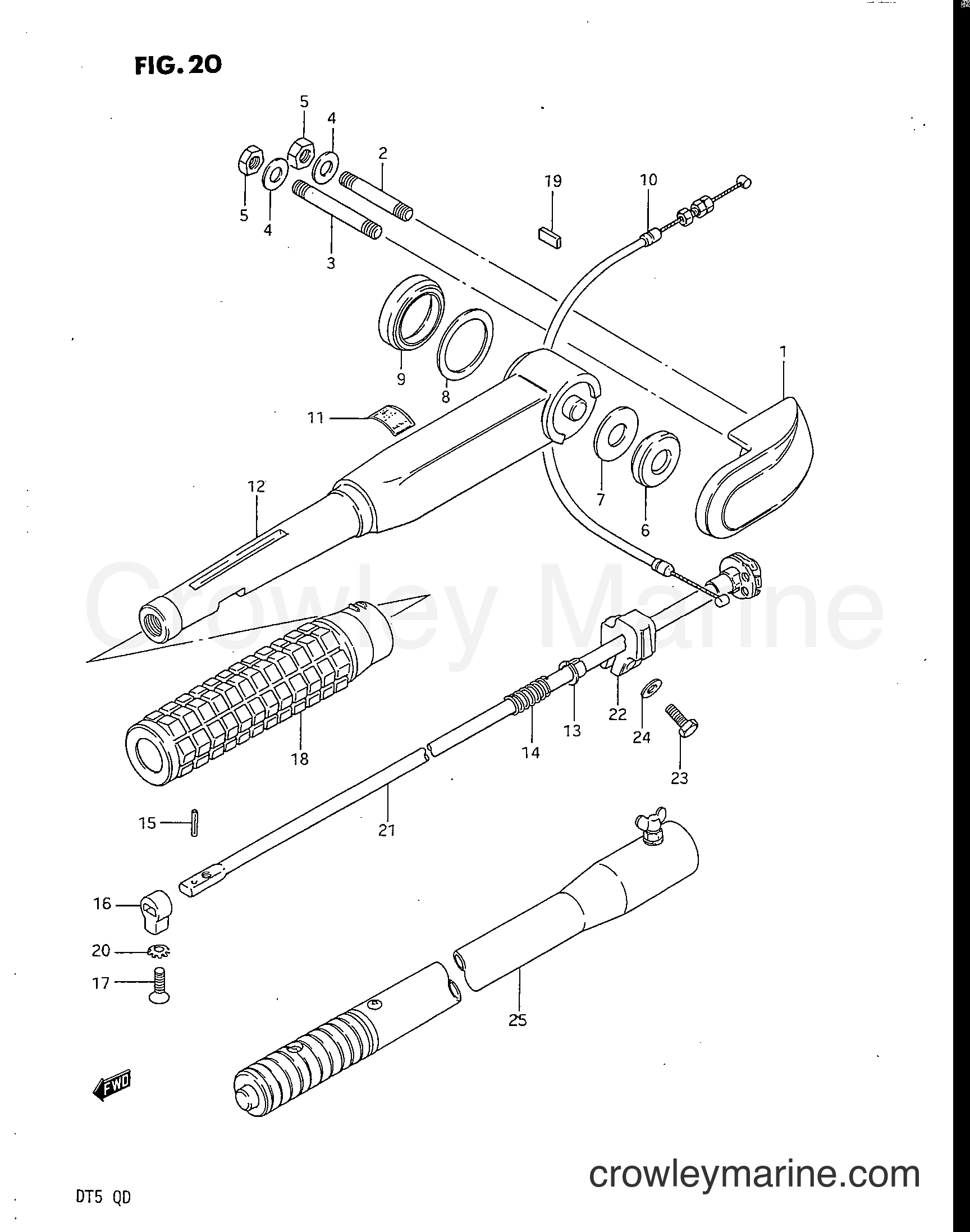 Suzuki Marine DT5 - HANDLE