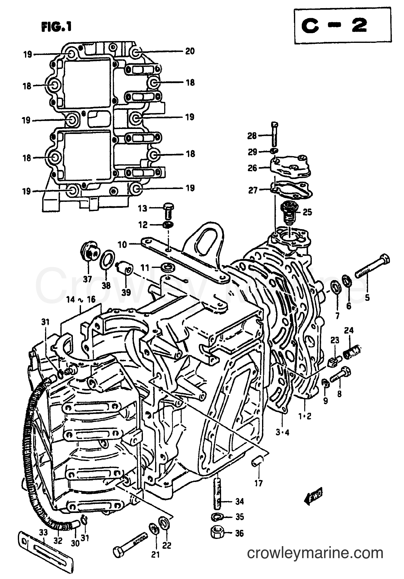 Suzuki Marine DT85 - CYLINDER