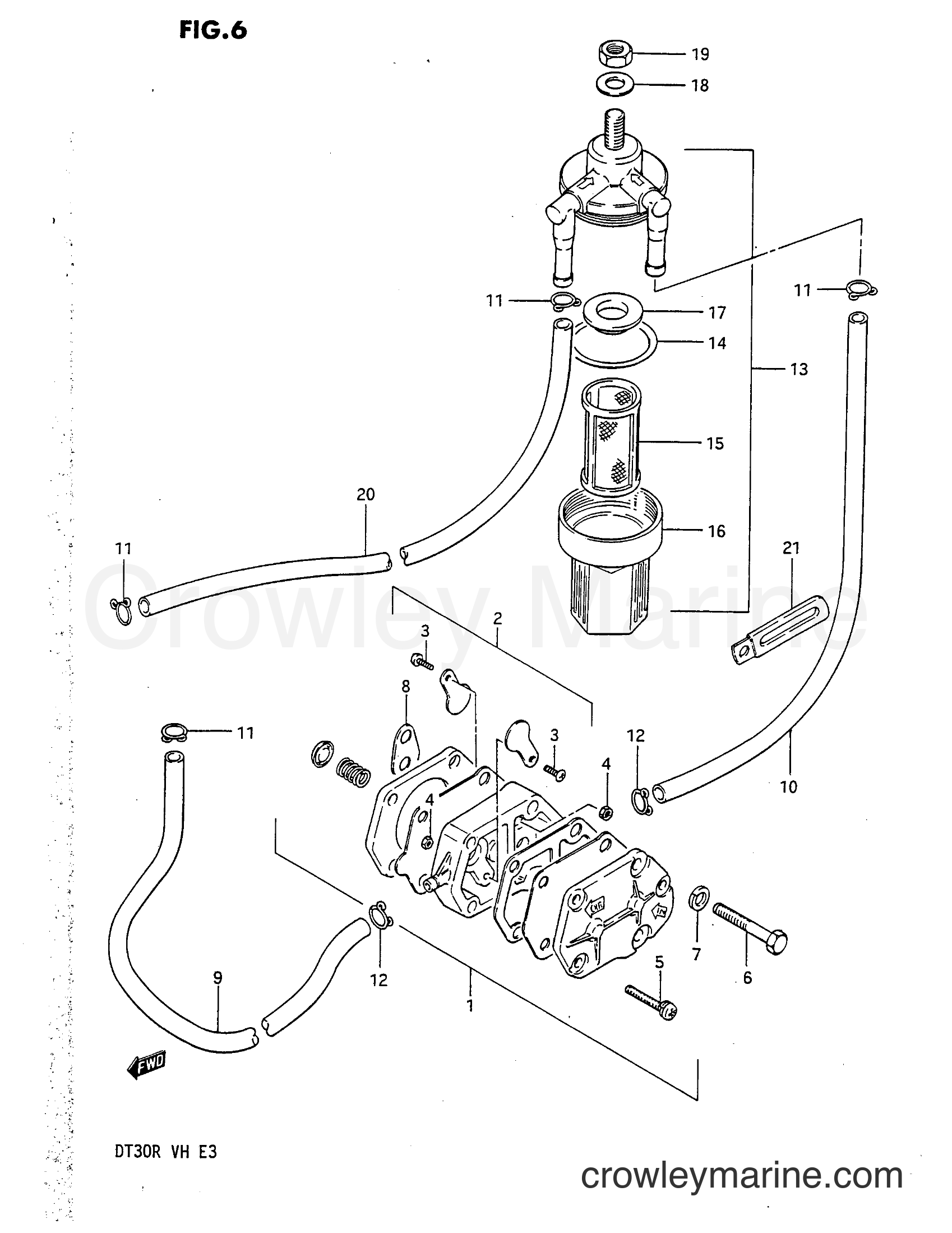 Suzuki Marine DT30 - FUEL PUMP