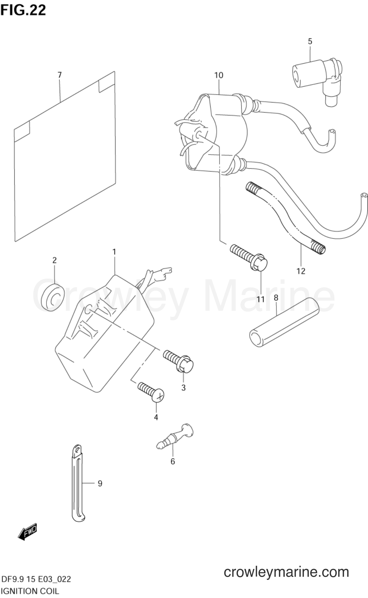 Suzuki Marine DF15 - IGNITION COIL