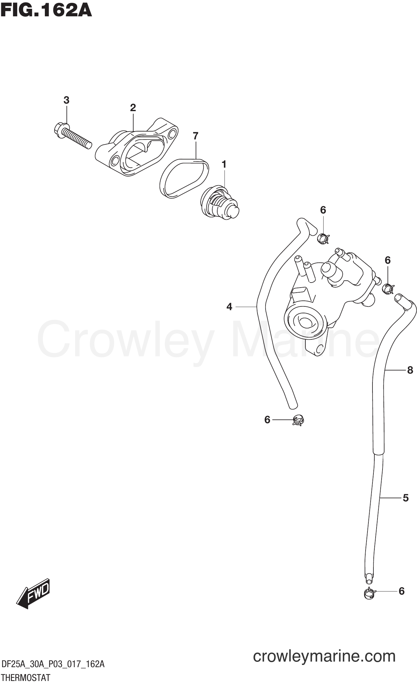 Suzuki Marine DF30A 710001~ - THERMOSTAT
