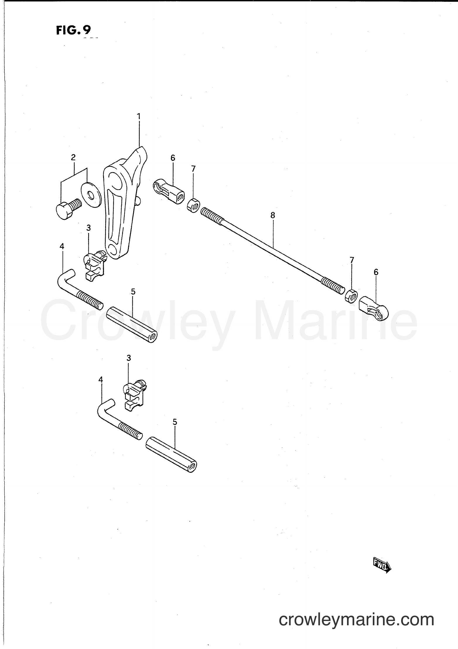 Suzuki Marine PU140 - THROTTLE LINK
