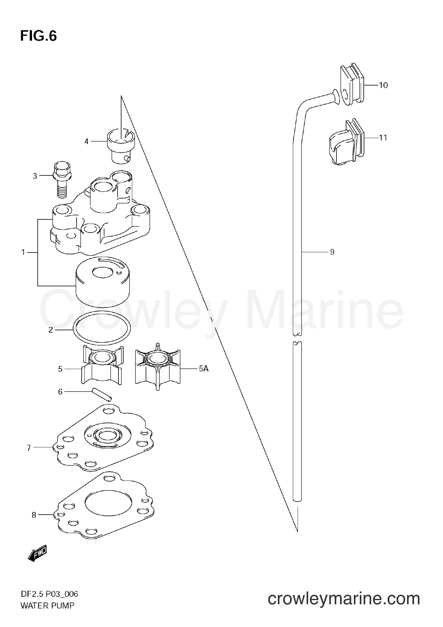 Suzuki Marine DF2.5 - WATER PUMP