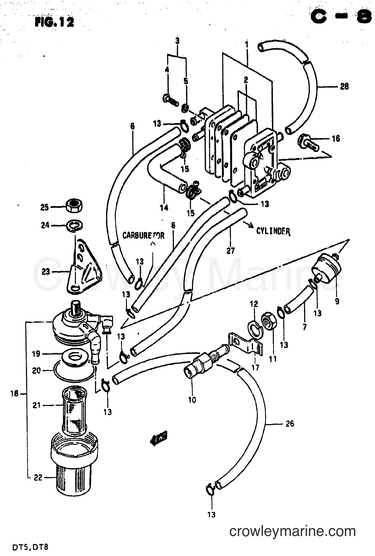 Suzuki Marine DT8 - FUEL PUMP