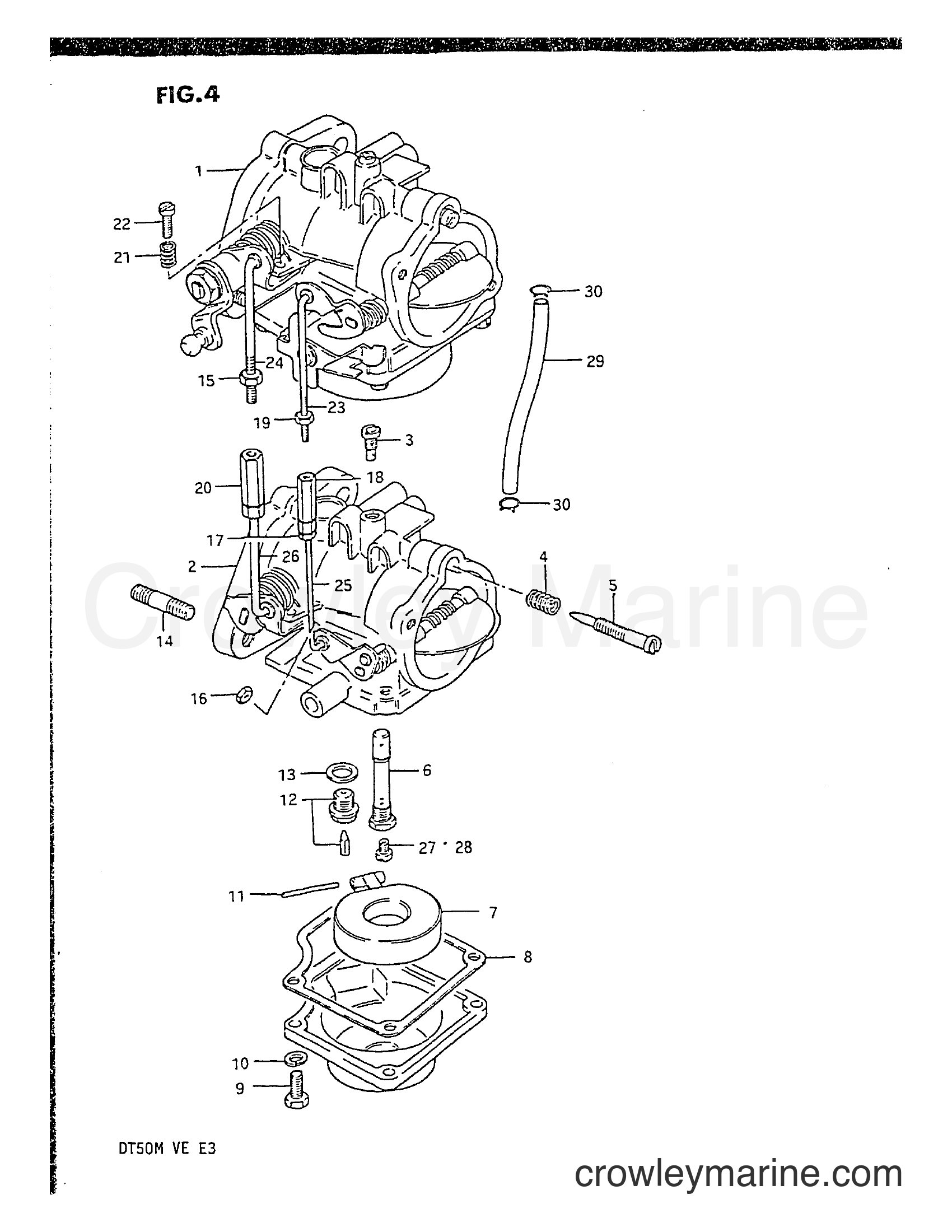 CARBURETOR (DT50 ELECTRIC START) - 1983 Two-Stroke Outboard 50 DT50M