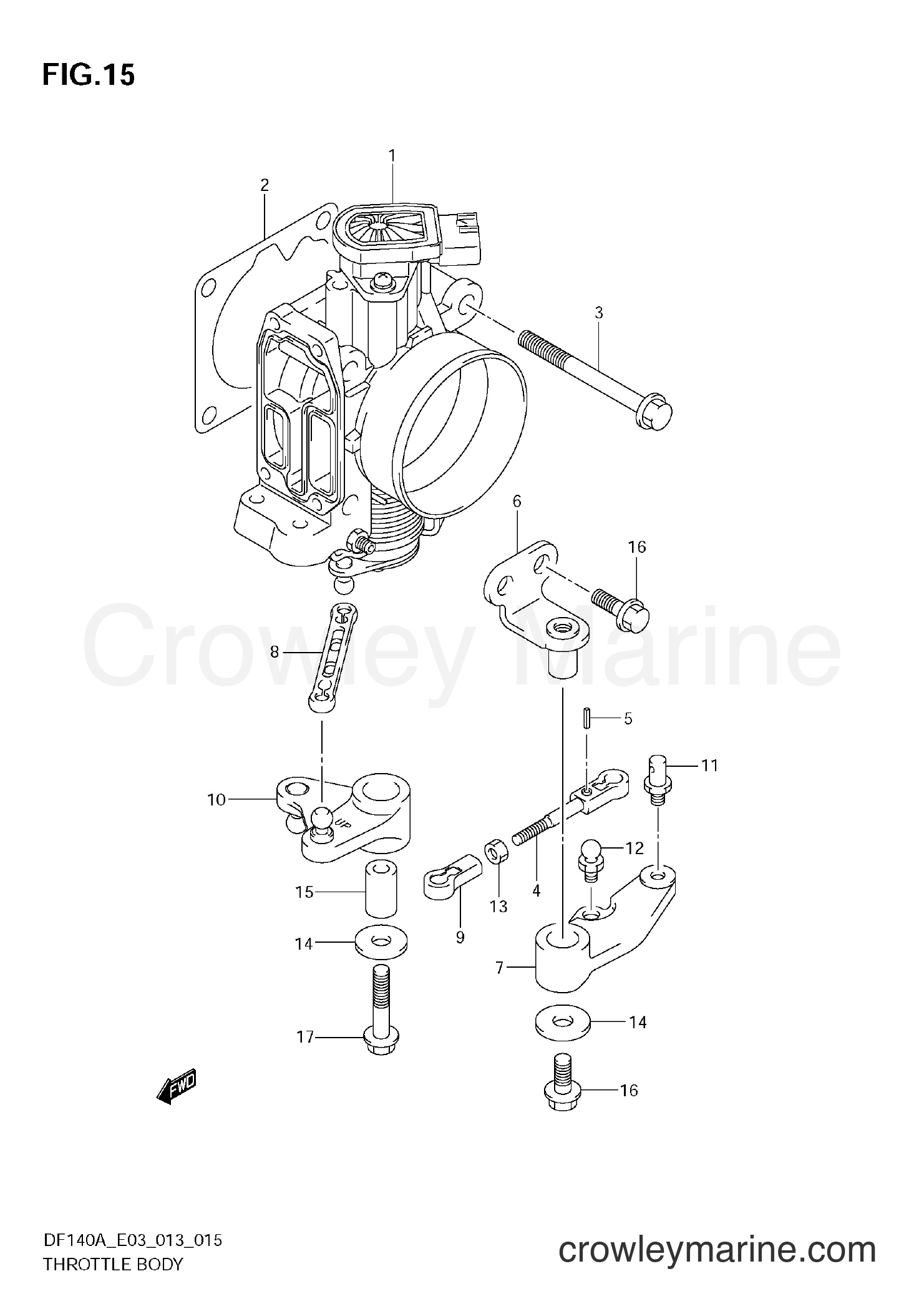 Suzuki Marine DF140A 310001~ - THROTTLE BODY