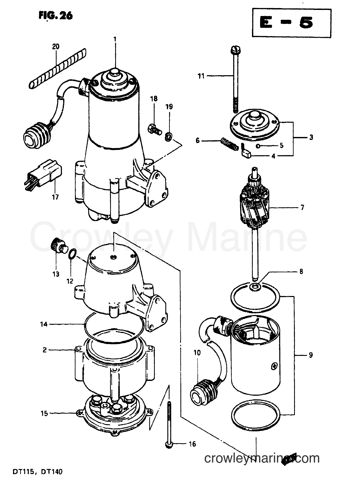 Suzuki Marine DT140 - POWER UNIT