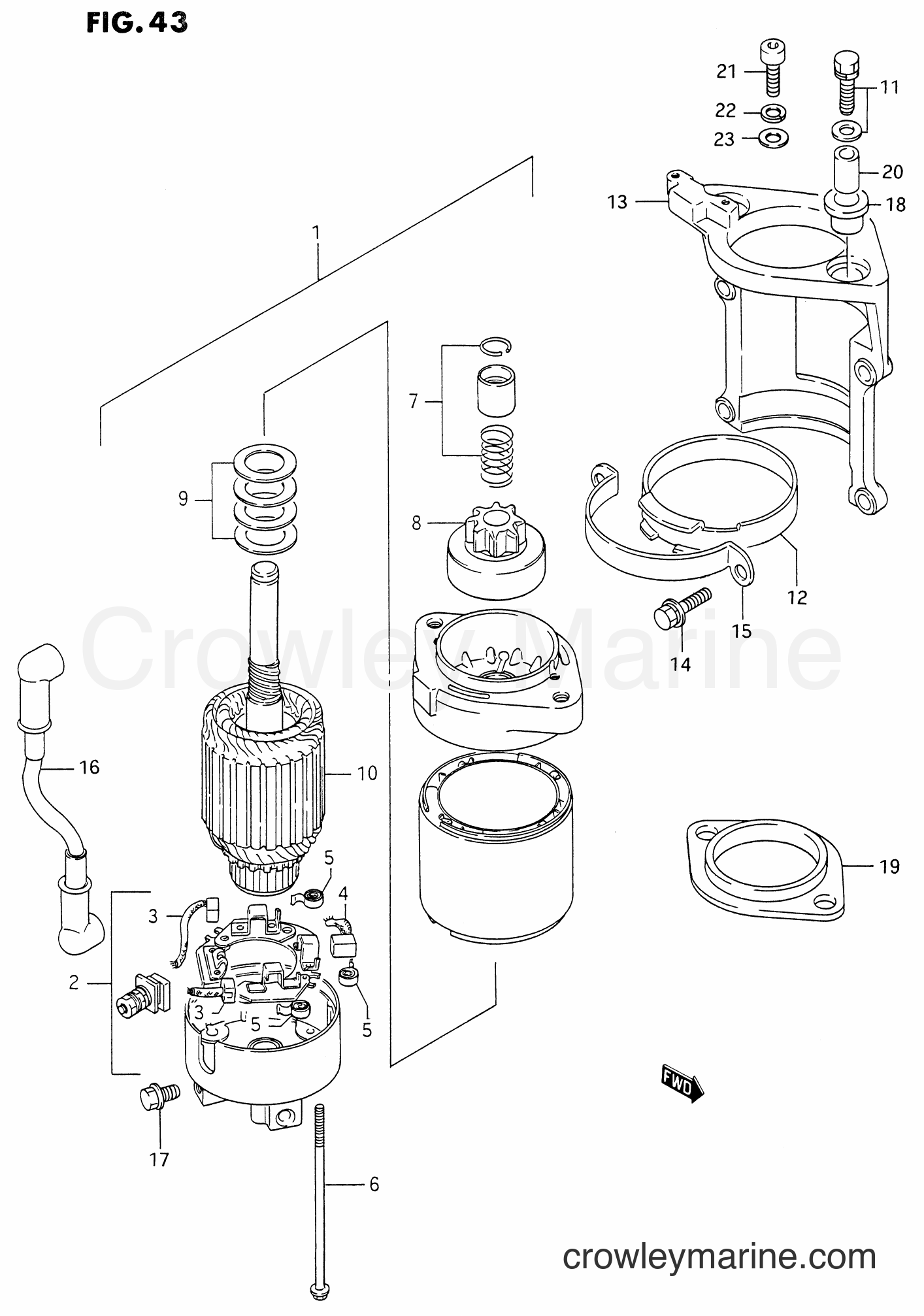 Suzuki Marine DT200EFI - STARTING MOTOR
