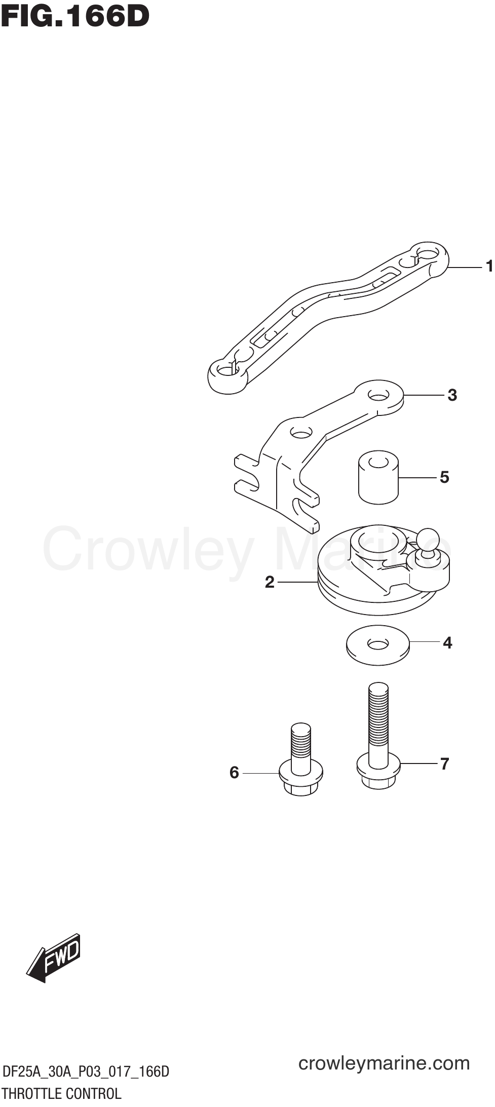 Suzuki Marine DF30A 710001~ - THROTTLE CONTROL (DF25ATH P03)