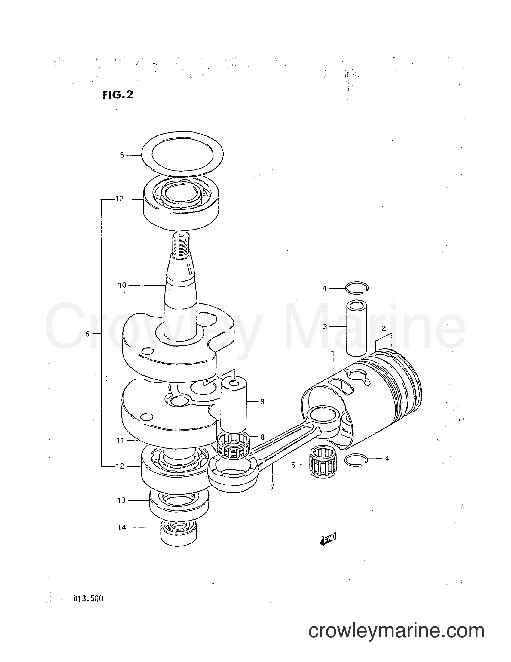 Suzuki Marine DT3.5 - CRANKSHAFT