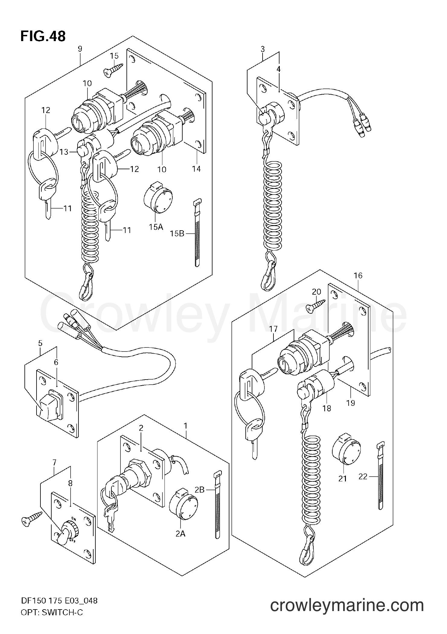 Suzuki Marine DF175Z - OPT:SWITCH