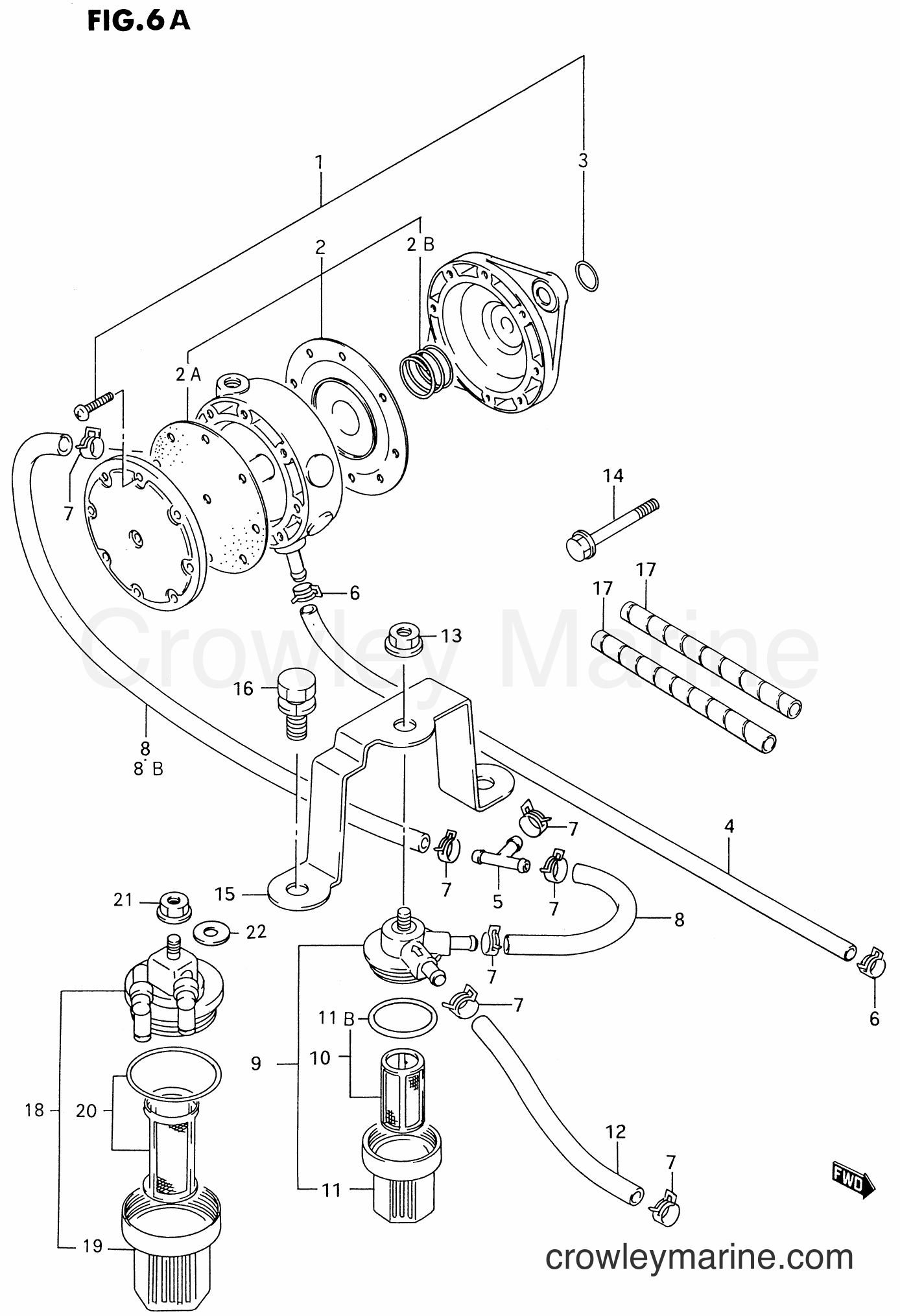 Suzuki Marine DT85 - FUEL PUMP (MODEL:95~00)