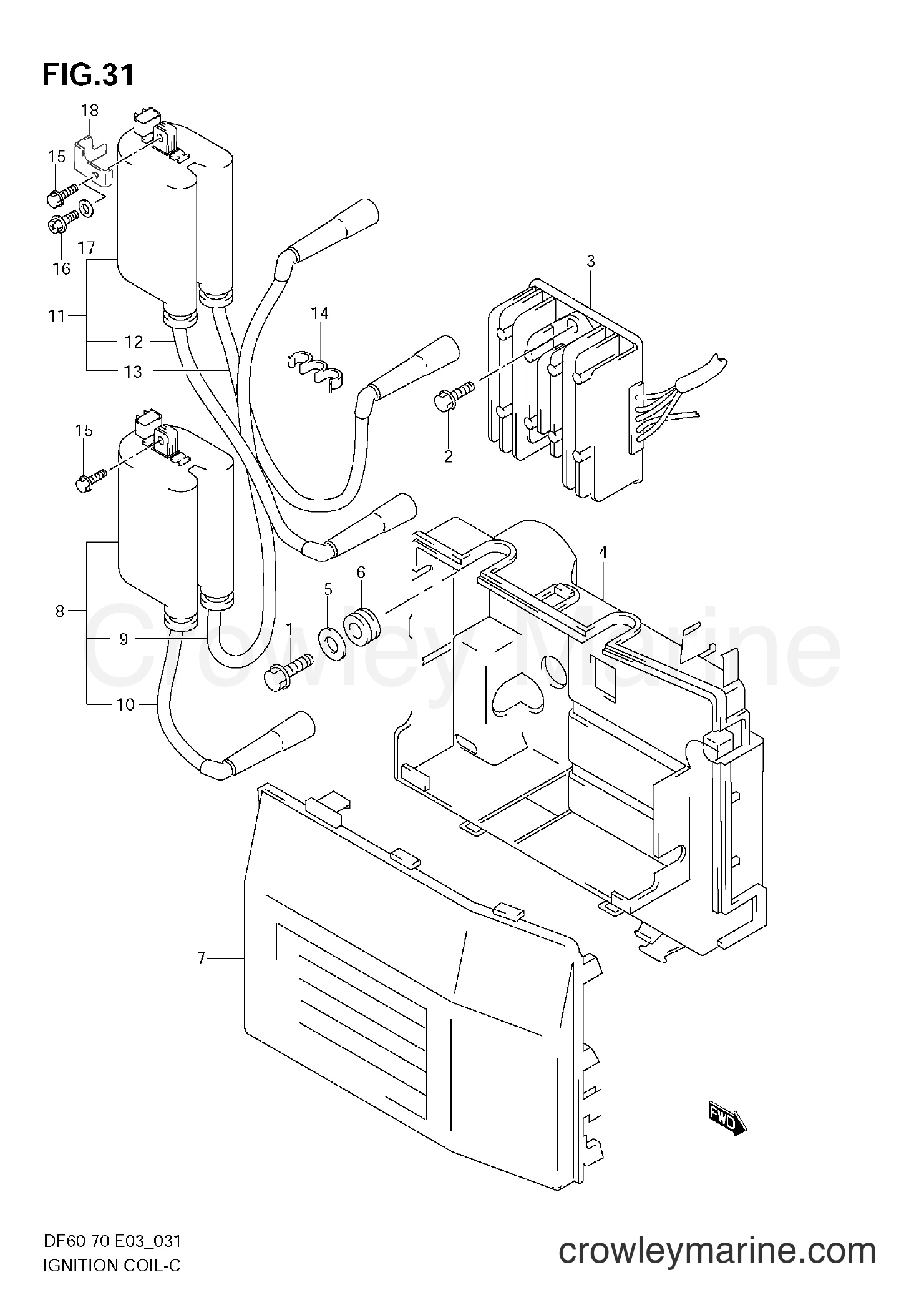 Suzuki Marine DF60 - IGNITION COIL