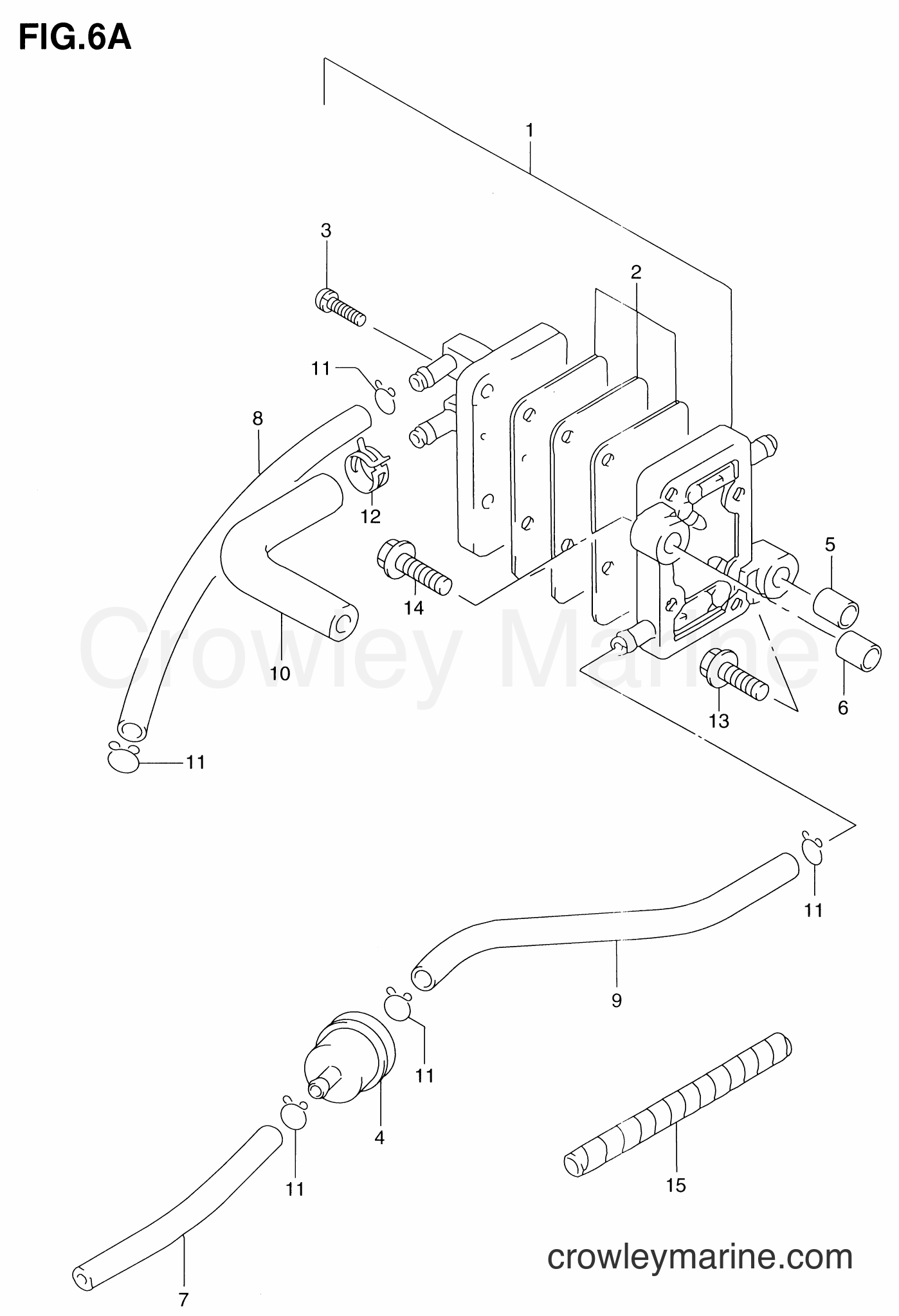 Suzuki Marine DT6 - FUEL PUMP (MODEL:95~02)