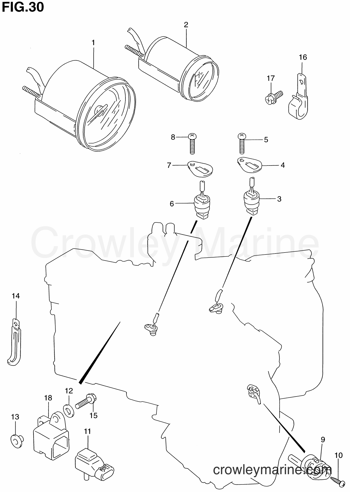 1986 Two-Stroke Outboard 115 - DT115 - SENSOR & METER (DT115S/140EFI)