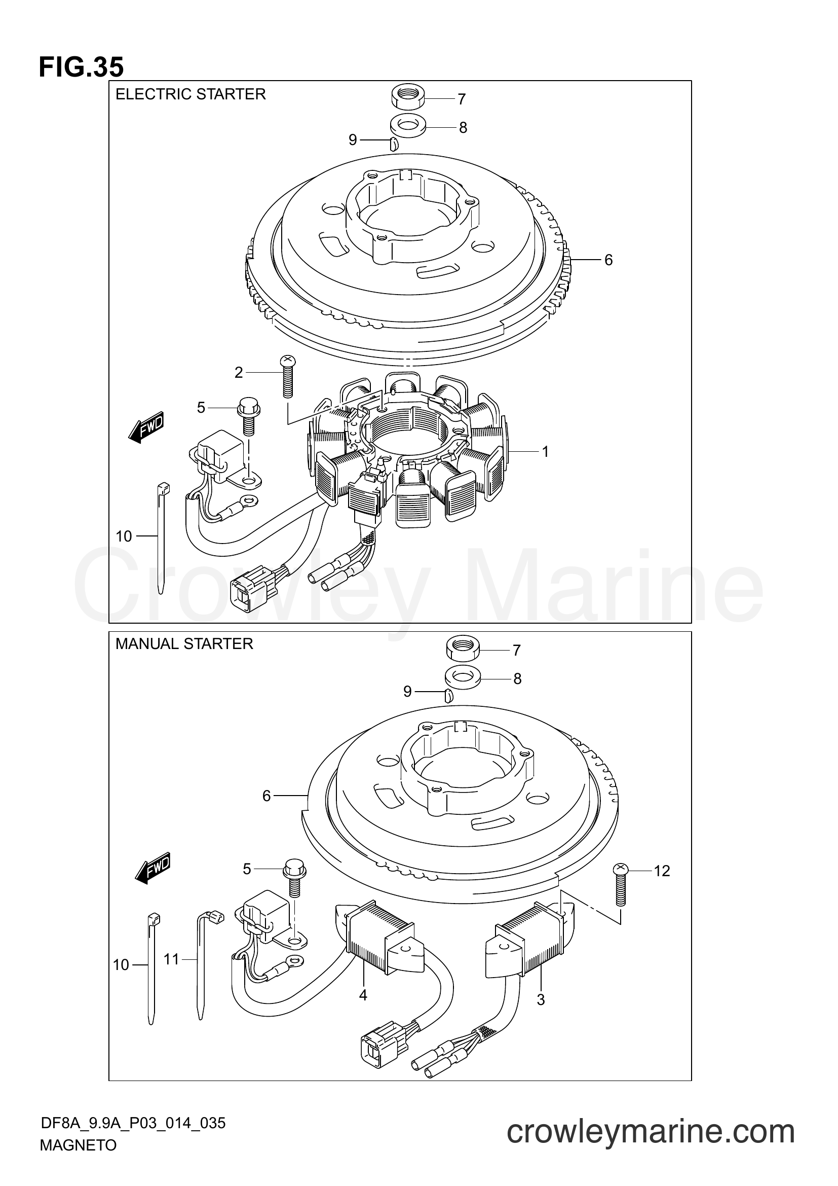Suzuki Marine DF9.9A 410001~ - MAGNETO (DF9,9A P03)