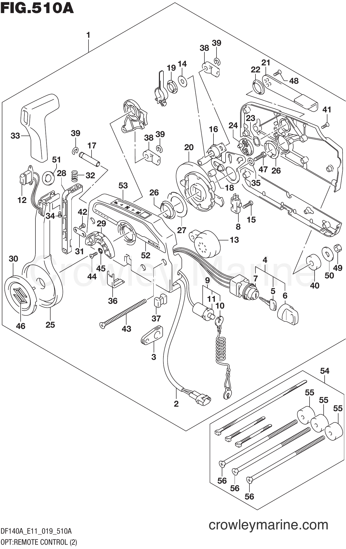 Suzuki Marine DF140AT 910001~ - OPT:REMOTE CONTROL (2) (E11)