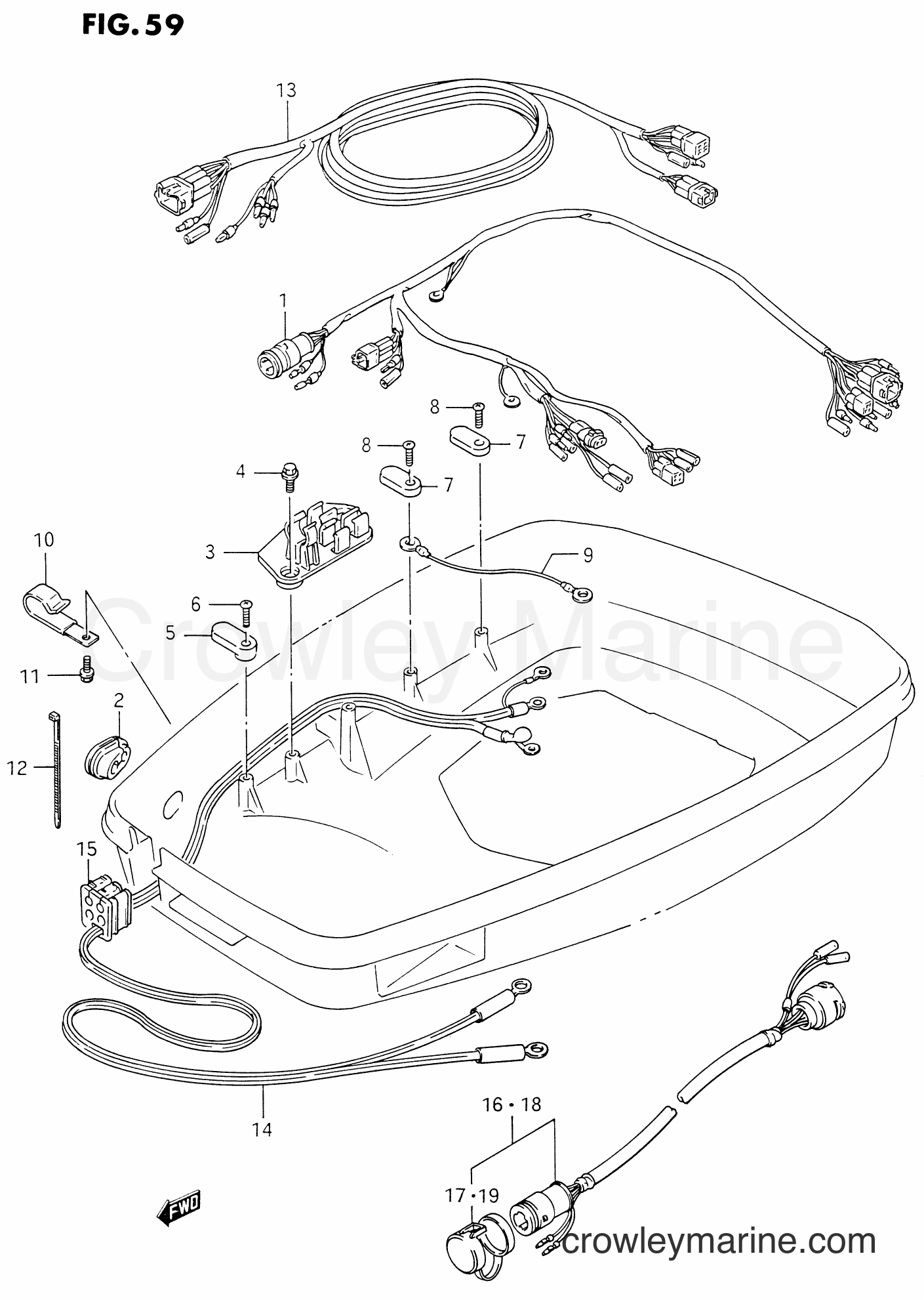 Suzuki Marine DT150EFI - HARNESS (MODEL:87,88)