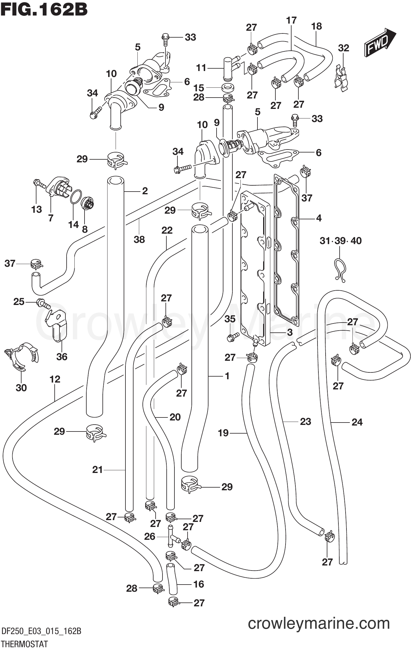Suzuki Marine DF250 51001~ - THERMOSTAT (DF200Z E03)