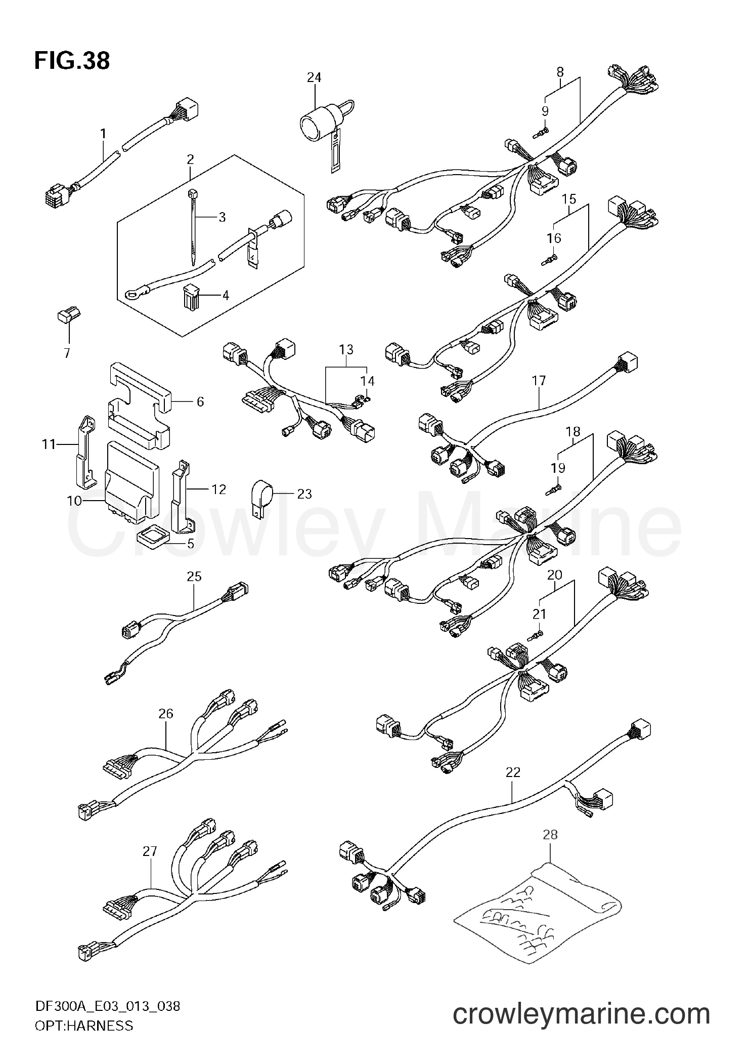 Suzuki Marine DF250AP 310001~ - OPT:HARNESS