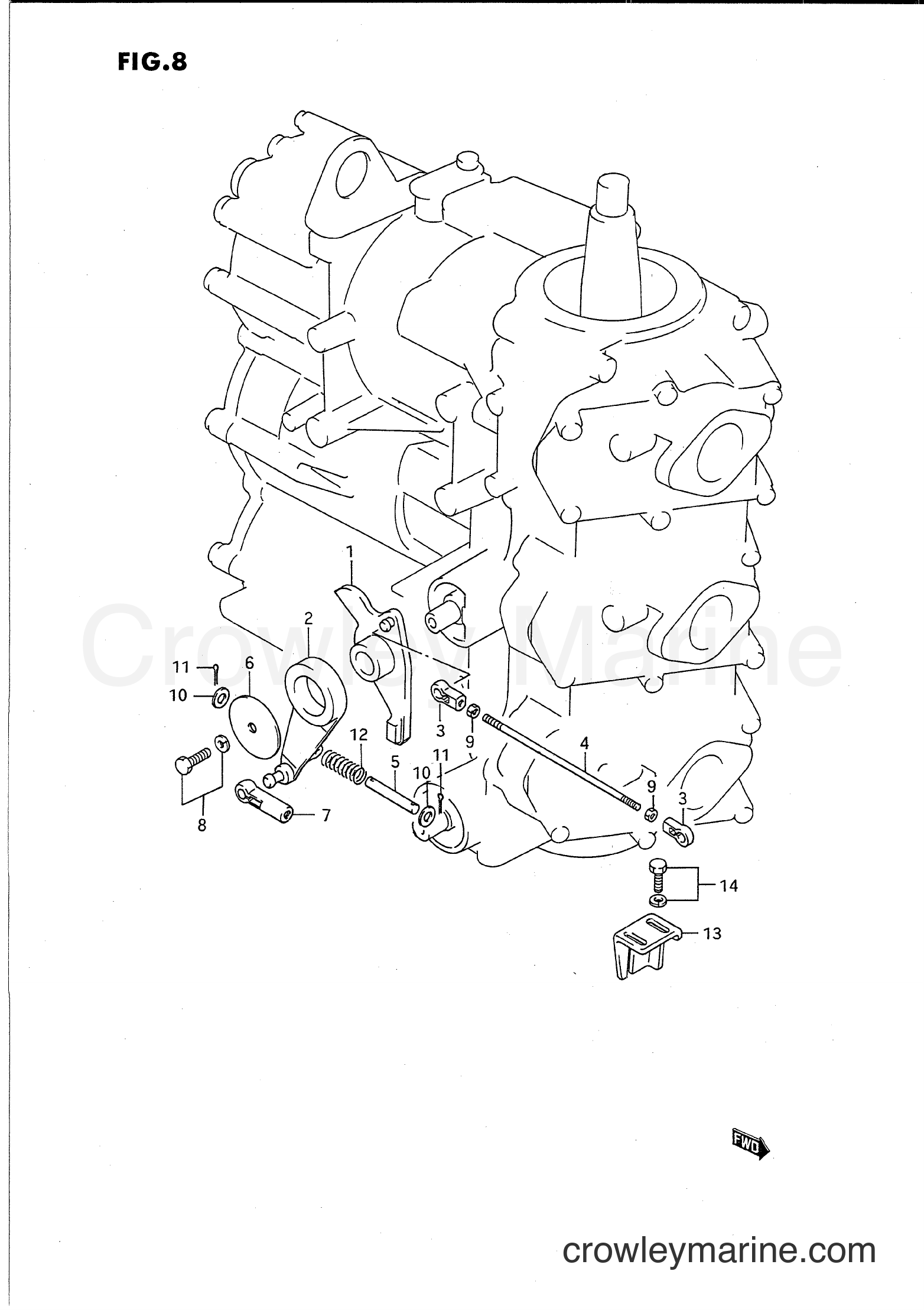 Suzuki Marine PU55 - THROTTLE LINK
