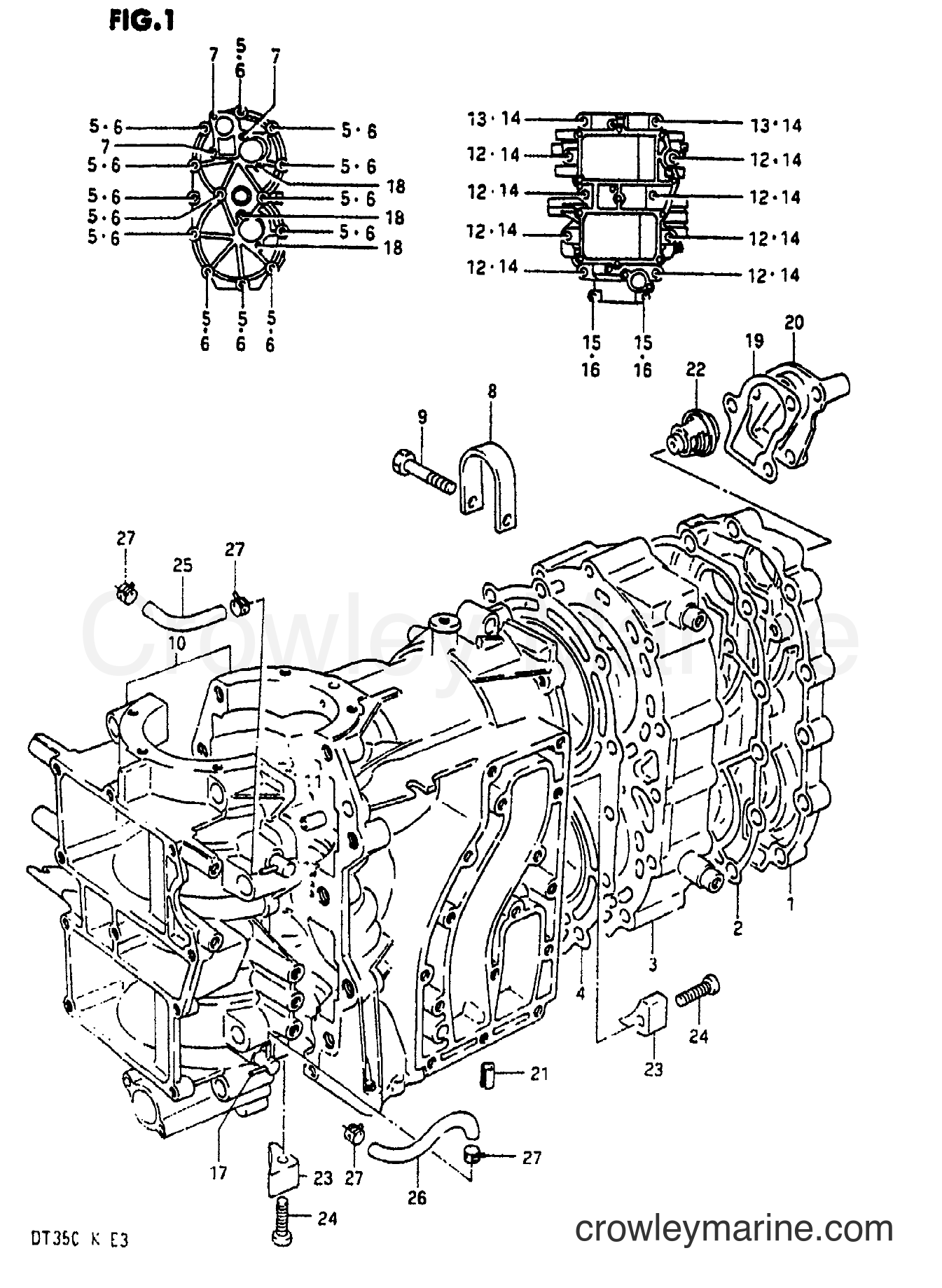 Suzuki Marine DT35 - CYLINDER