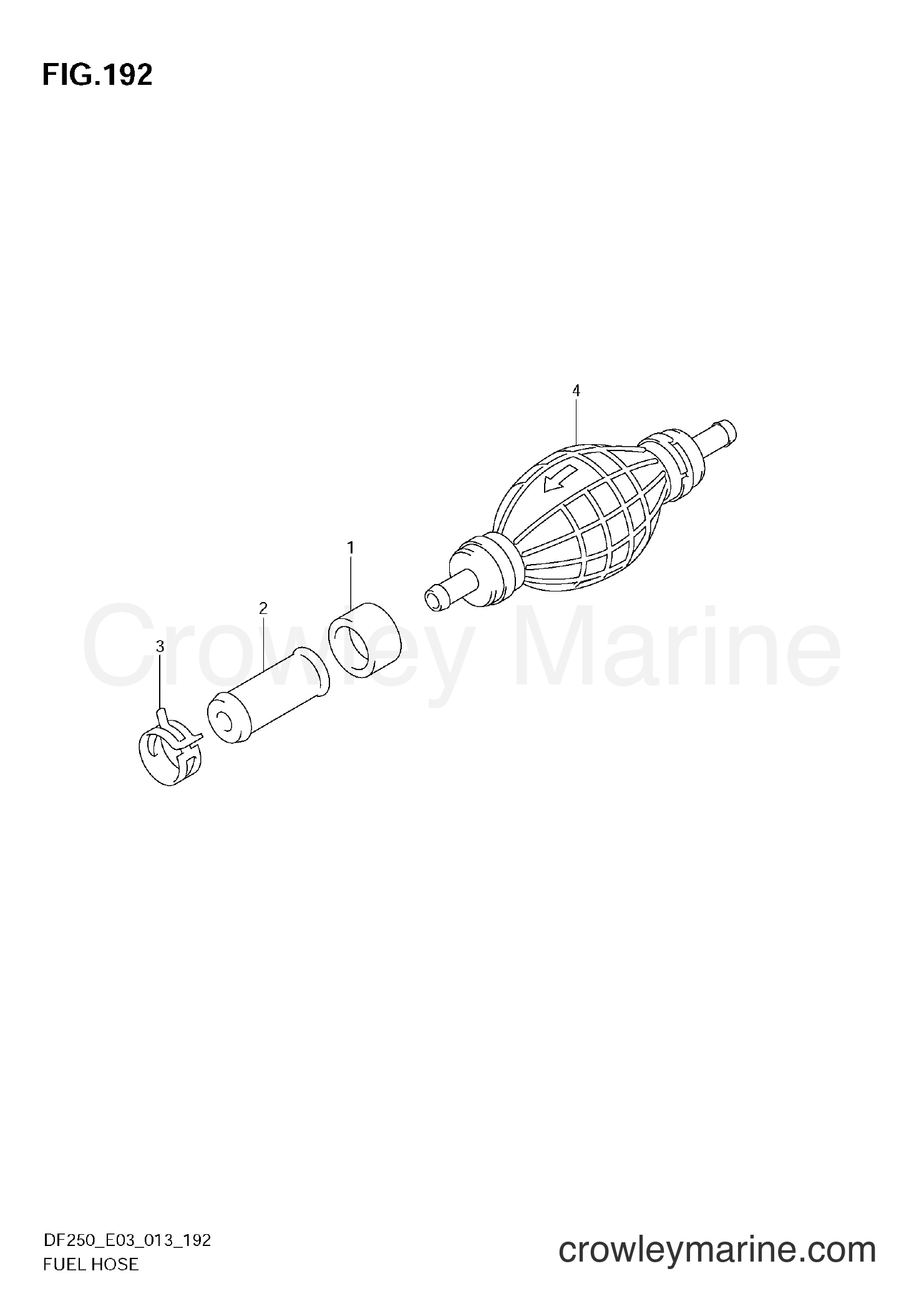 Suzuki Marine DF200 310001~ - FUEL HOSE