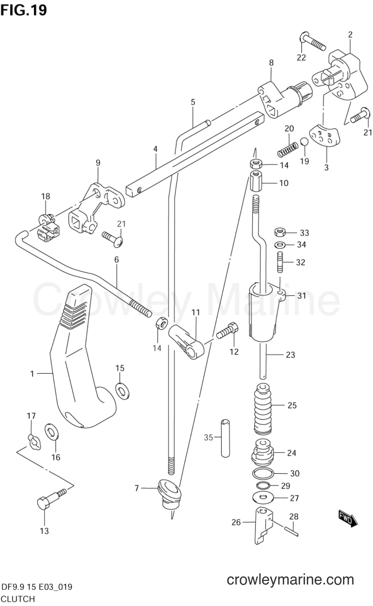 Suzuki Marine DF15 - CLUTCH